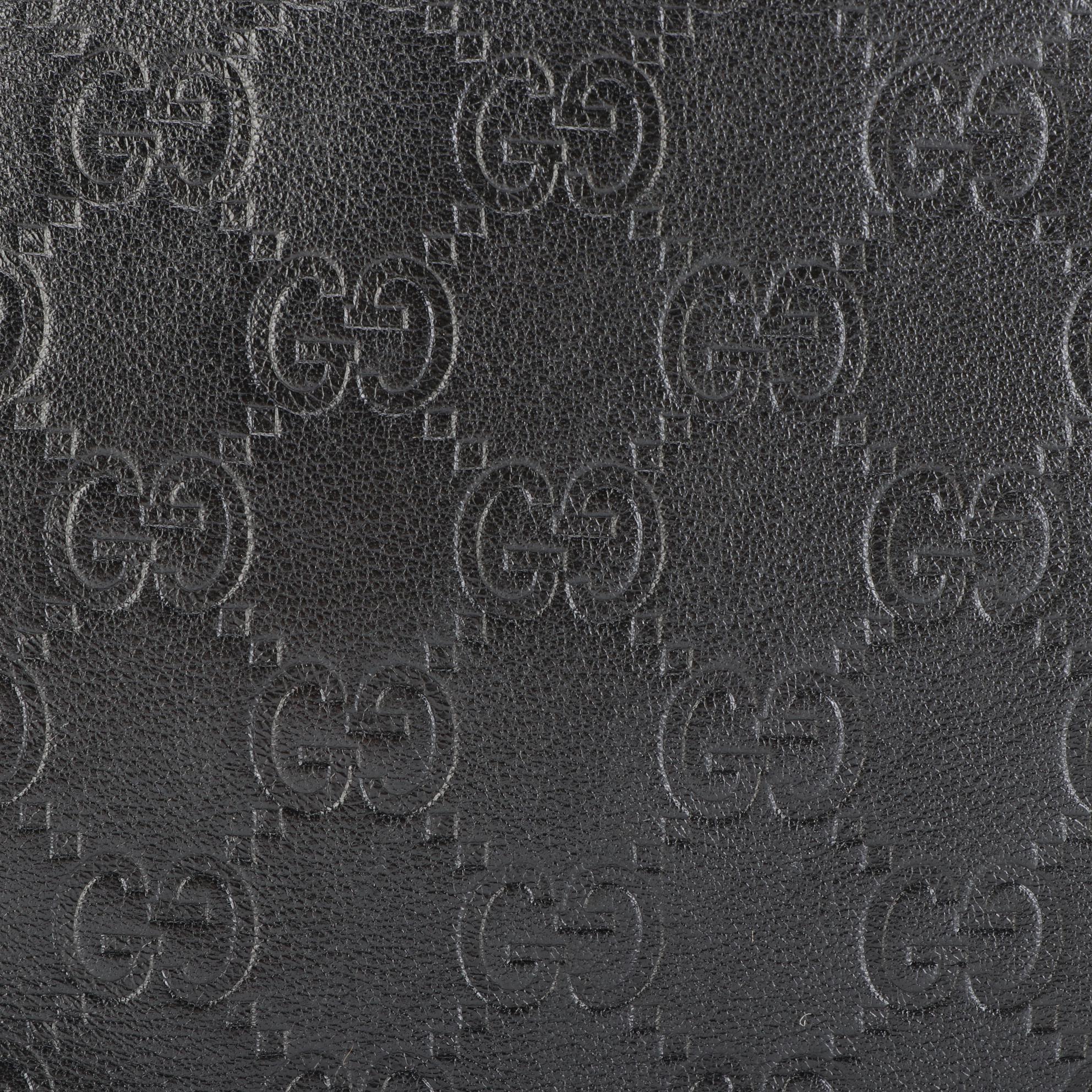 Gucci Pelham GG Embossed Leather Shoulder Bag