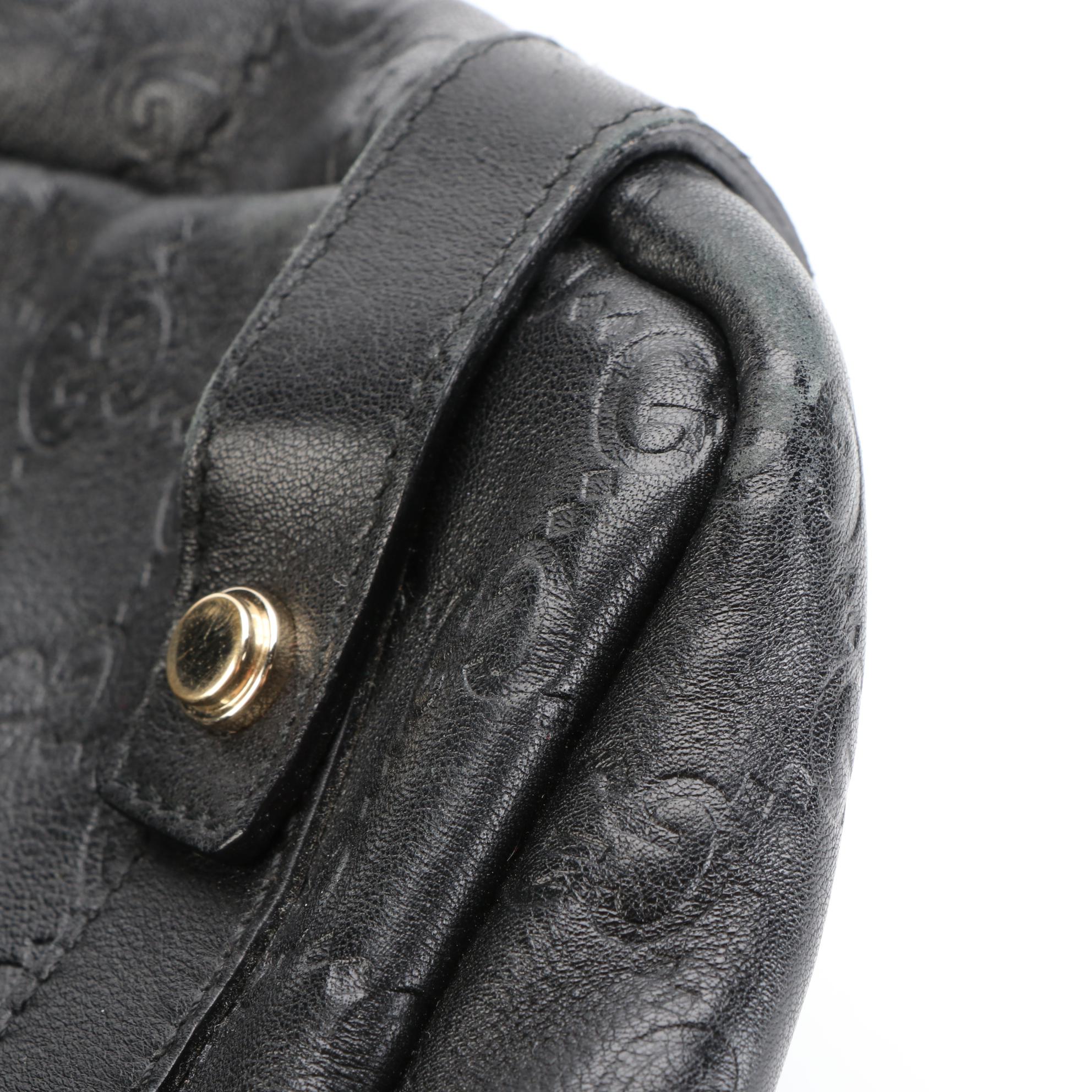Gucci Pelham GG Embossed Leather Shoulder Bag
