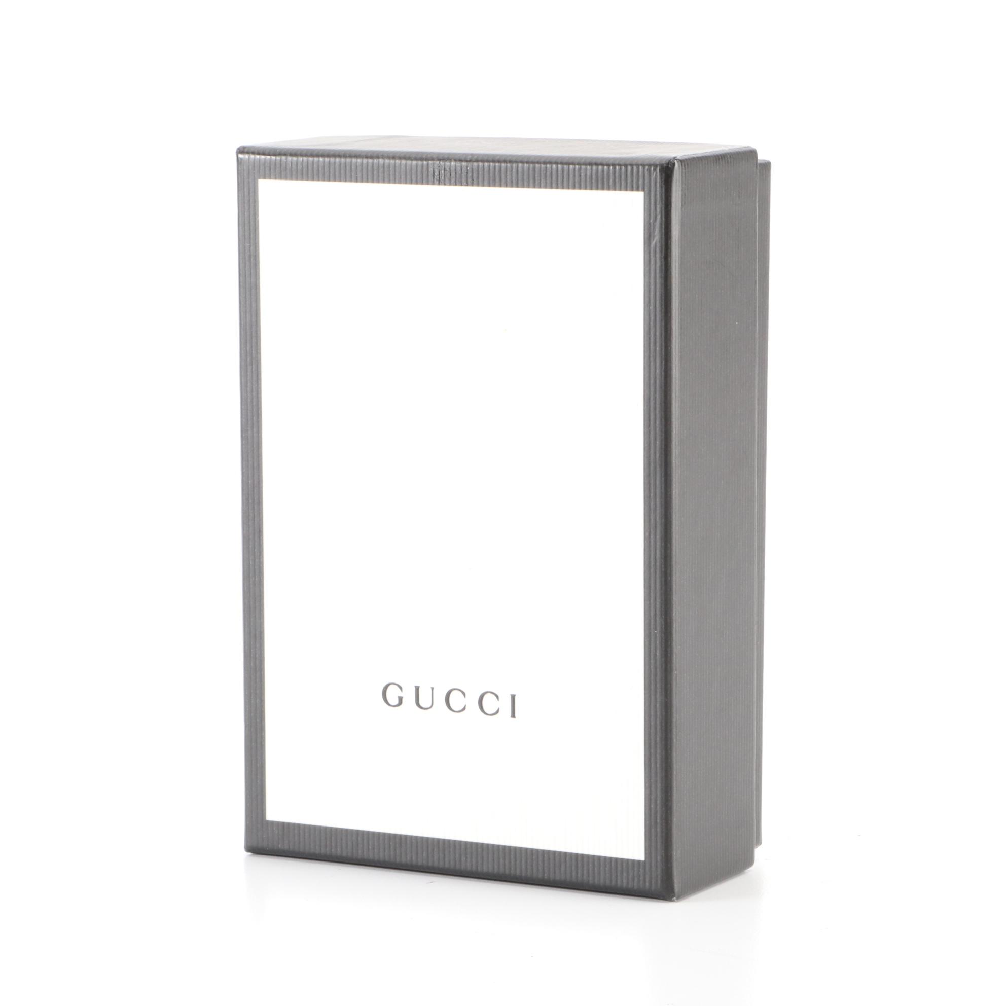 Gucci Marmont Red Leather Compact Wallet with Box