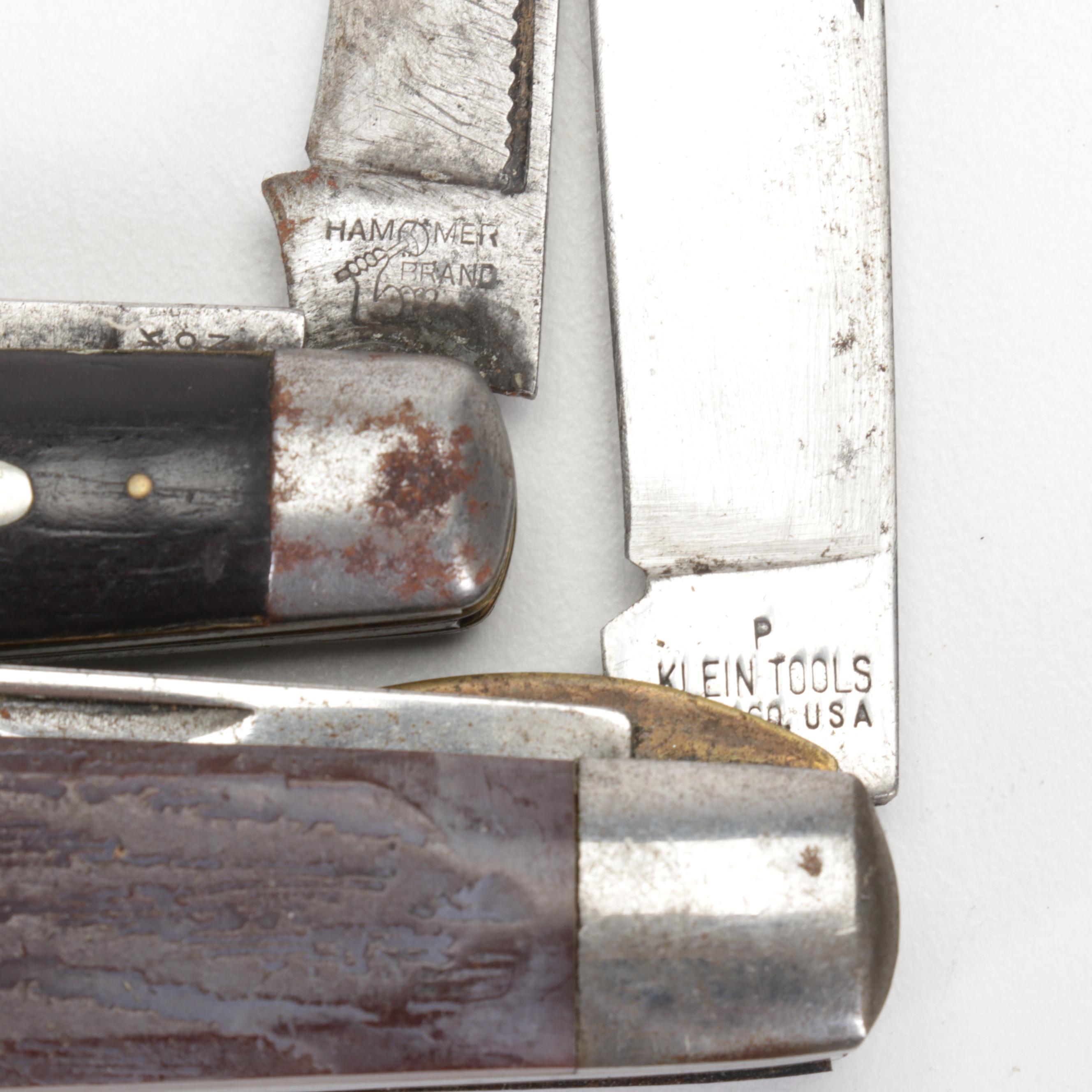 Camco, Russel, Hammer, Klein, and Other Folding Pocket Knife Collection