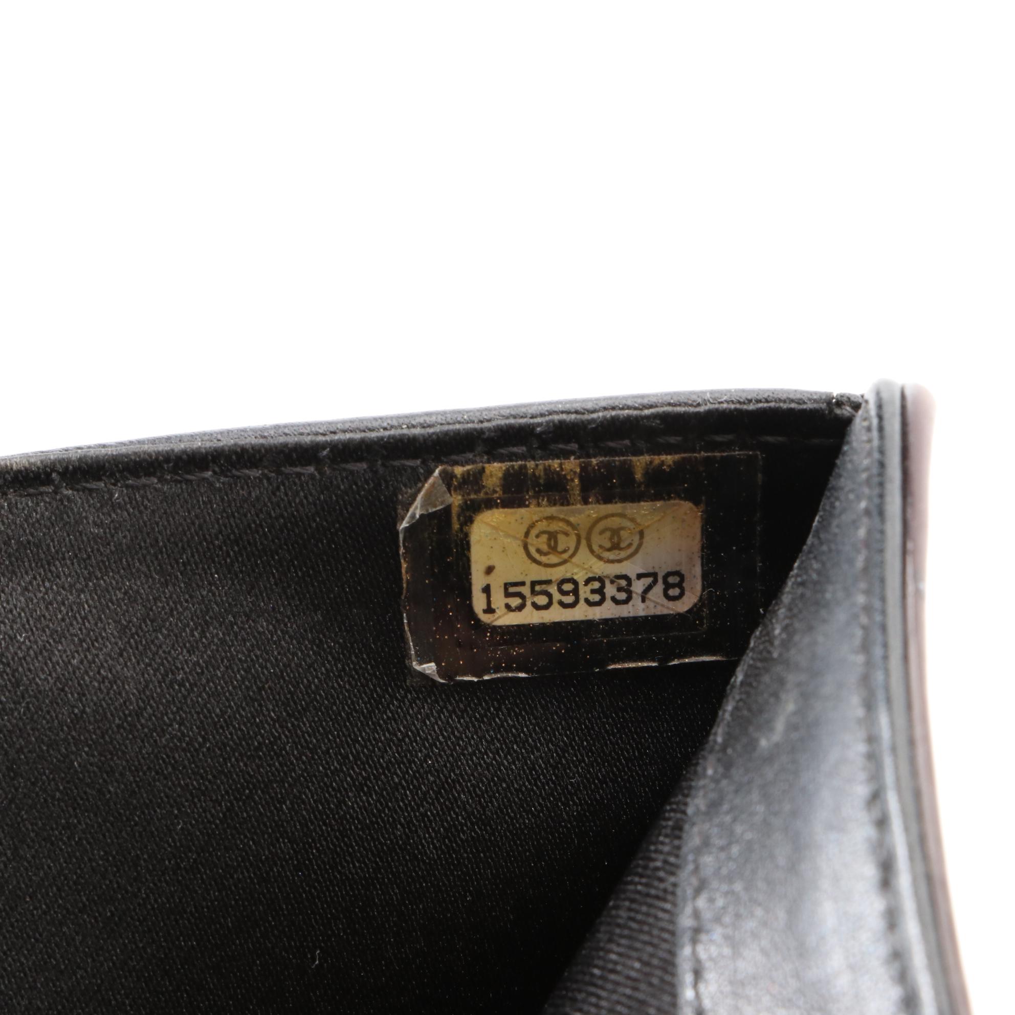 Chanel Camellia Embossed Patent Leather Wallet