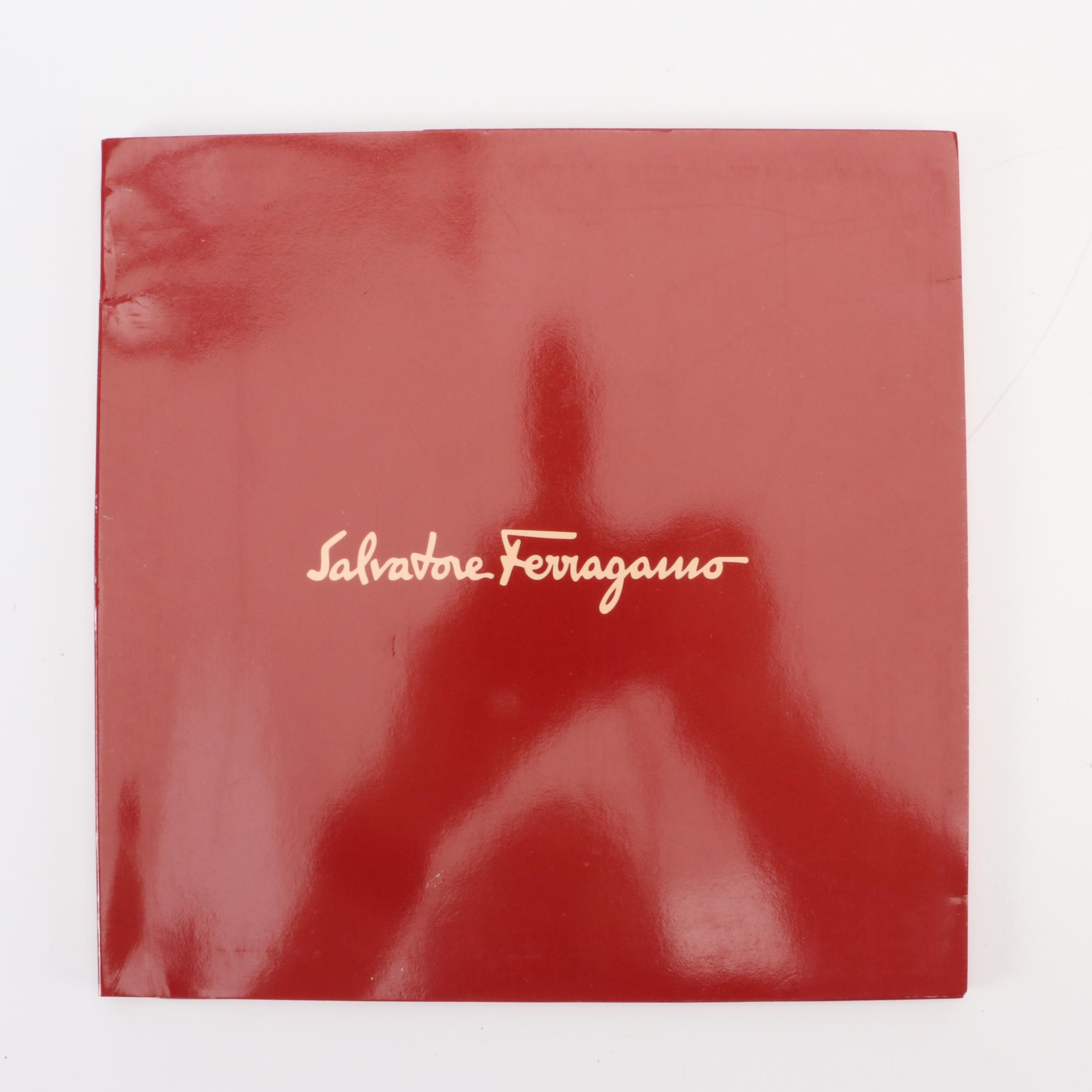 Salvatore Ferragamo Jungle/Dot Print Scarf in Silk Twill with Retail Sleeve