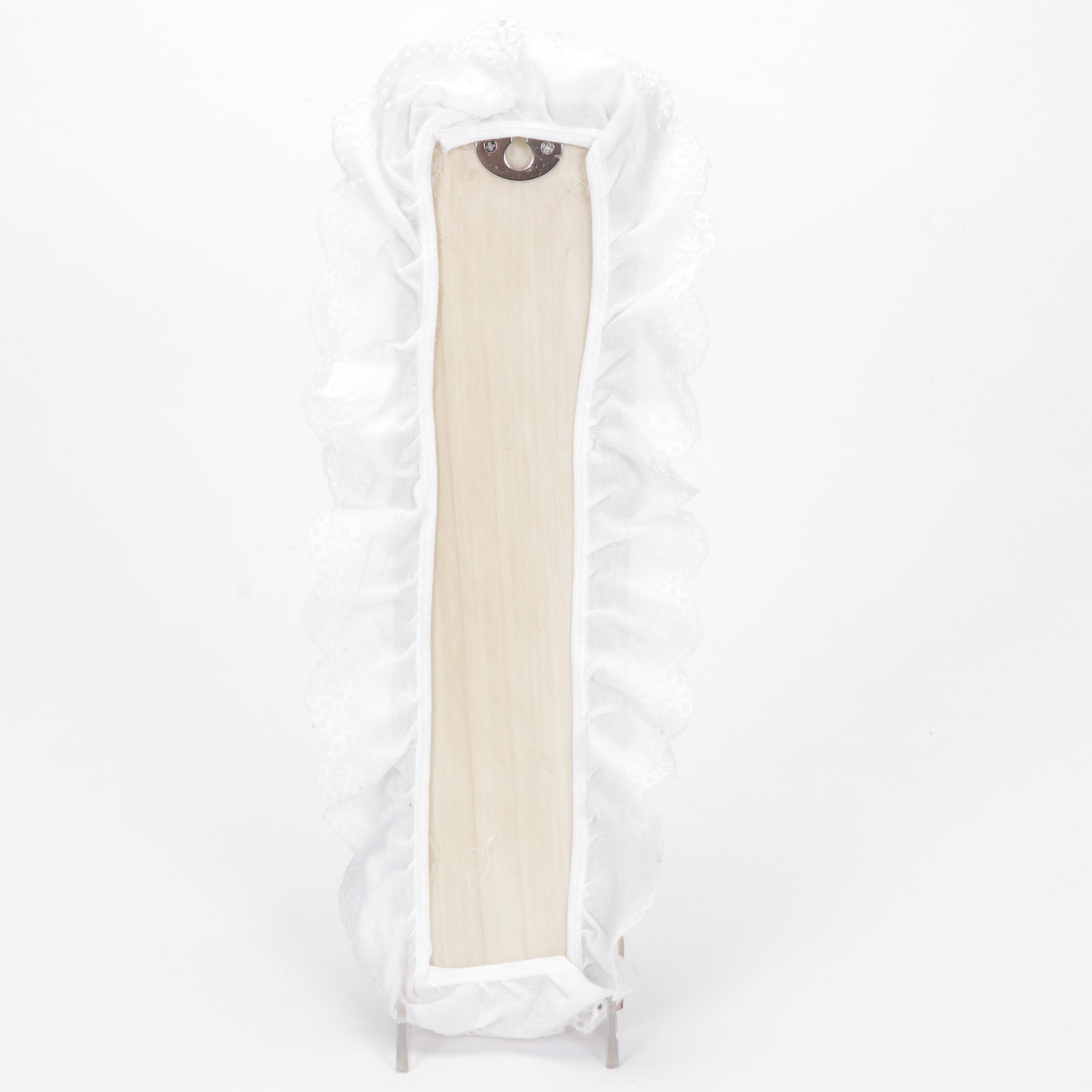 E. Smithson Folk Art Resin Wall Plaques Featuring "Snow Rose"