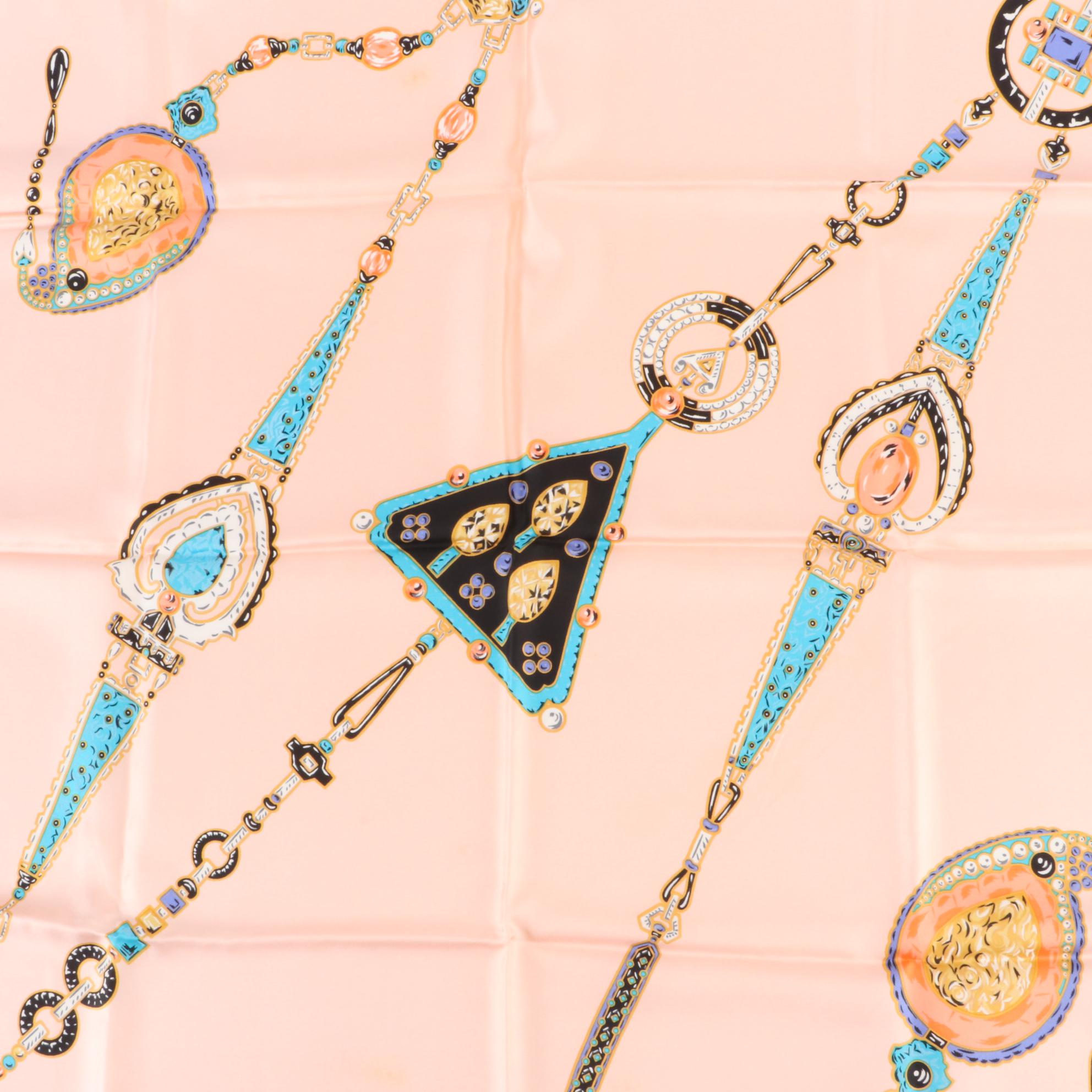 Must de Cartier Bijoux Print Scarf in Silk Twill with Box