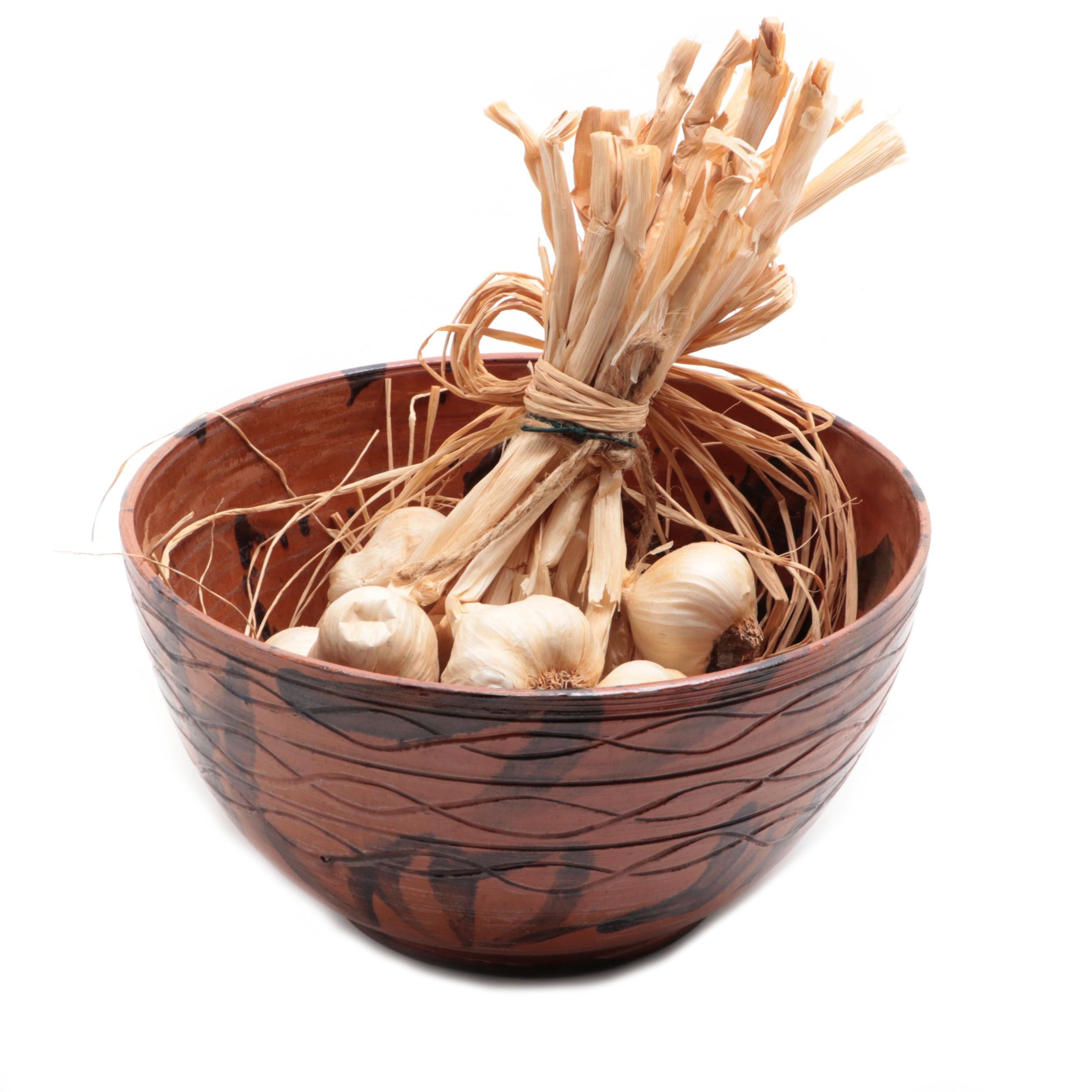 Chris Woods for Turtlecreek Pottery Decorative Southwestern Style Bowl