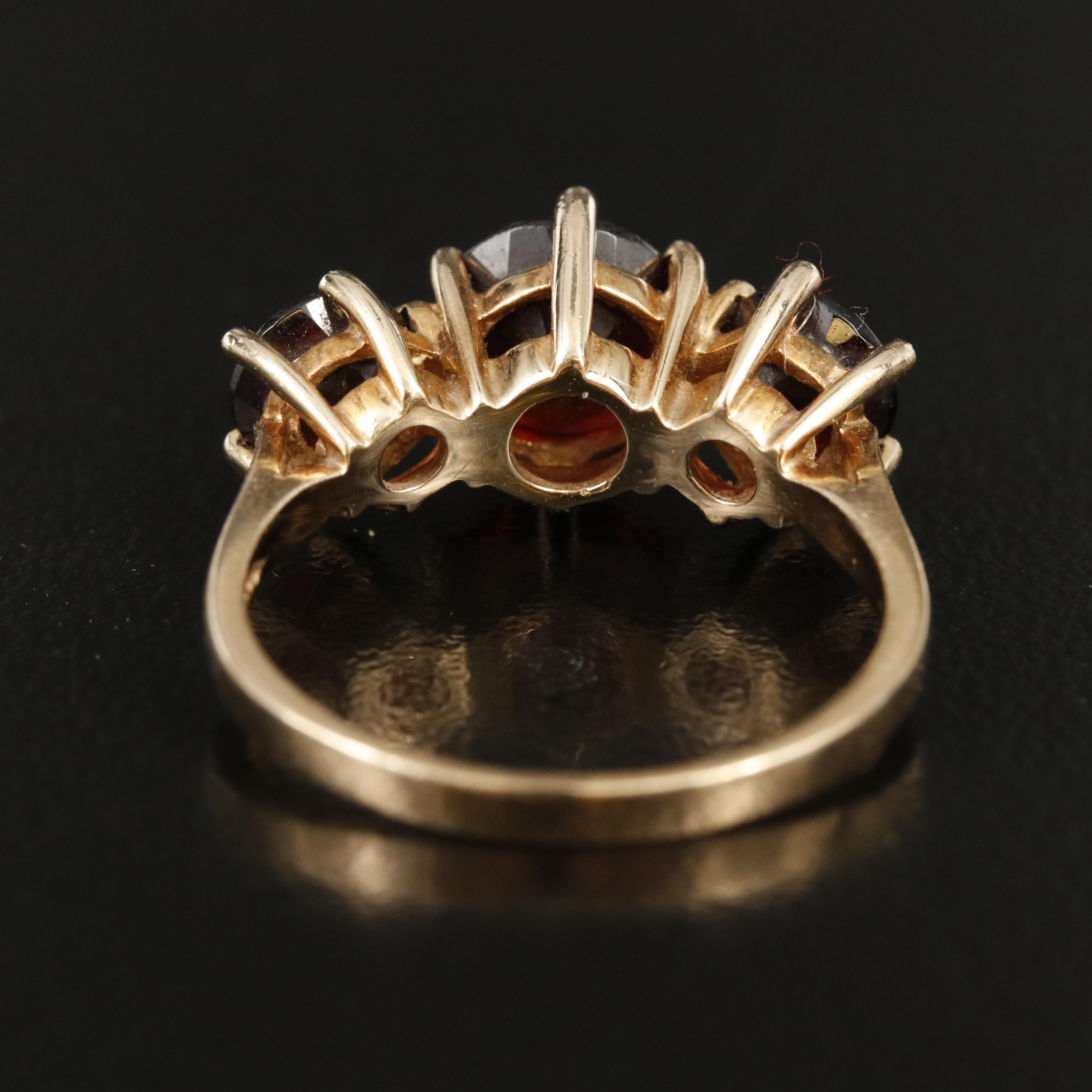 10K Garnet Ring