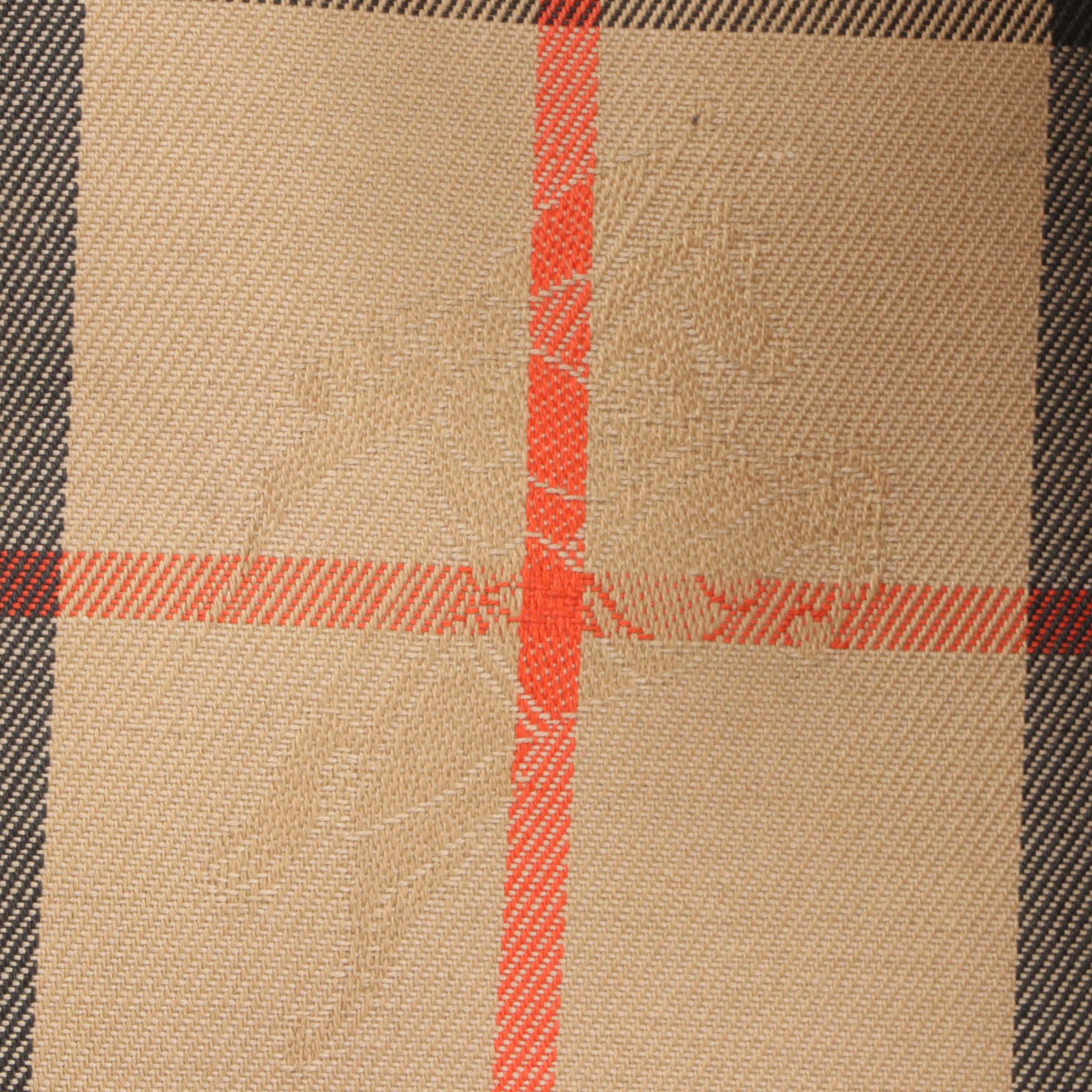 Burberrys Medium Travel Bag and Zip Pouch in Haymarket Check Gabardine/Leather