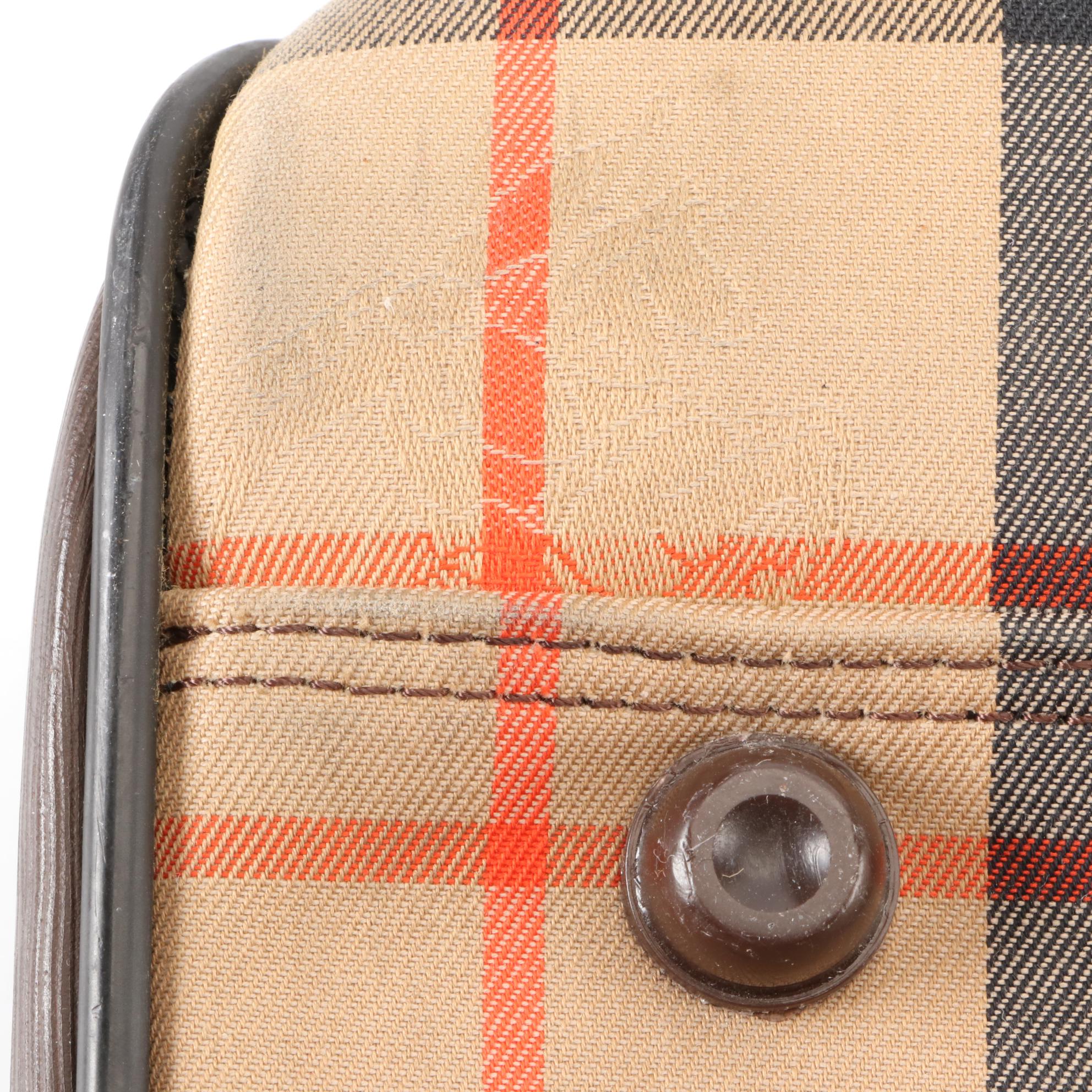 Burberrys Medium Travel Bag and Zip Pouch in Haymarket Check Gabardine/Leather