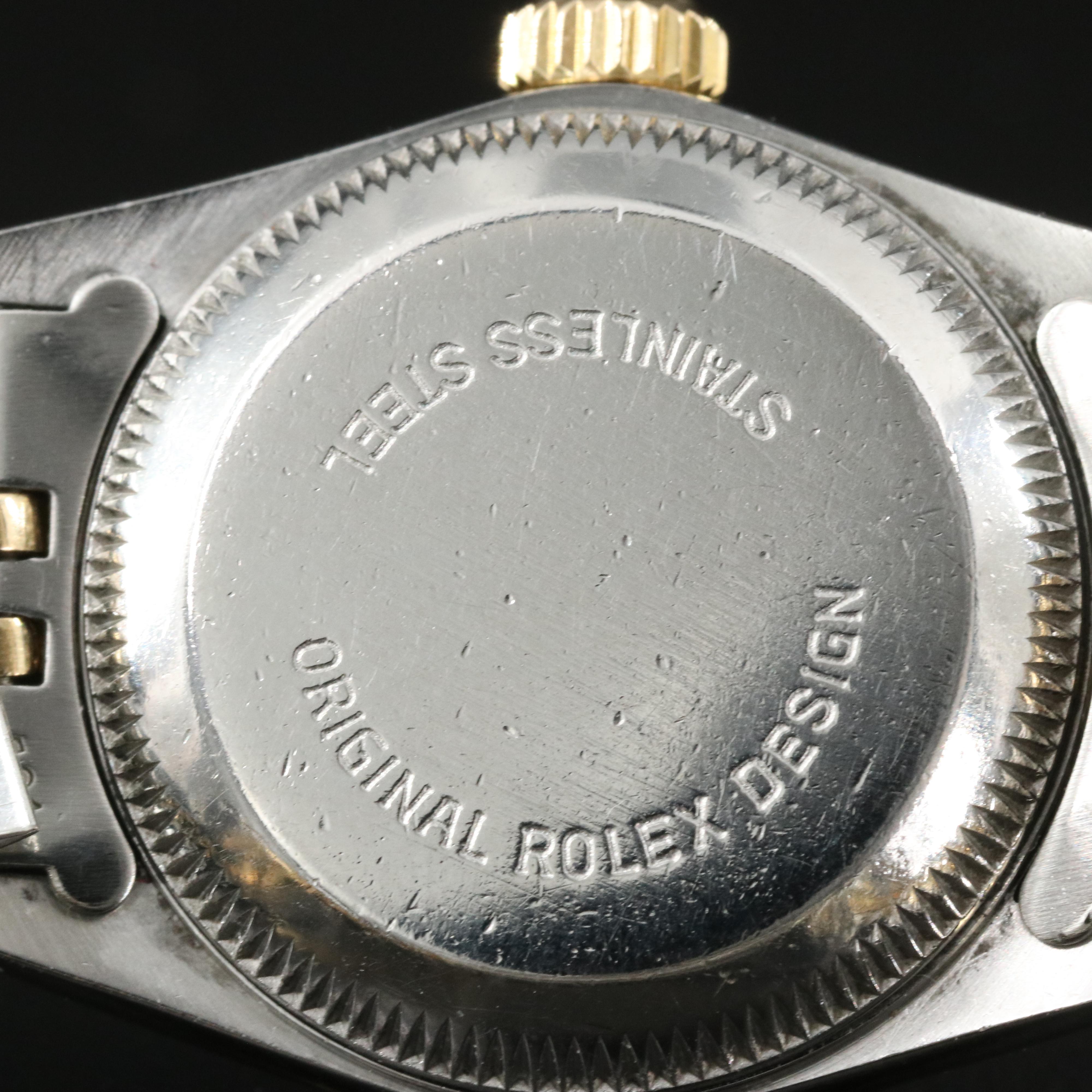 1986 Rolex Oyster Perpetual 18K and Stainless Steel Watch