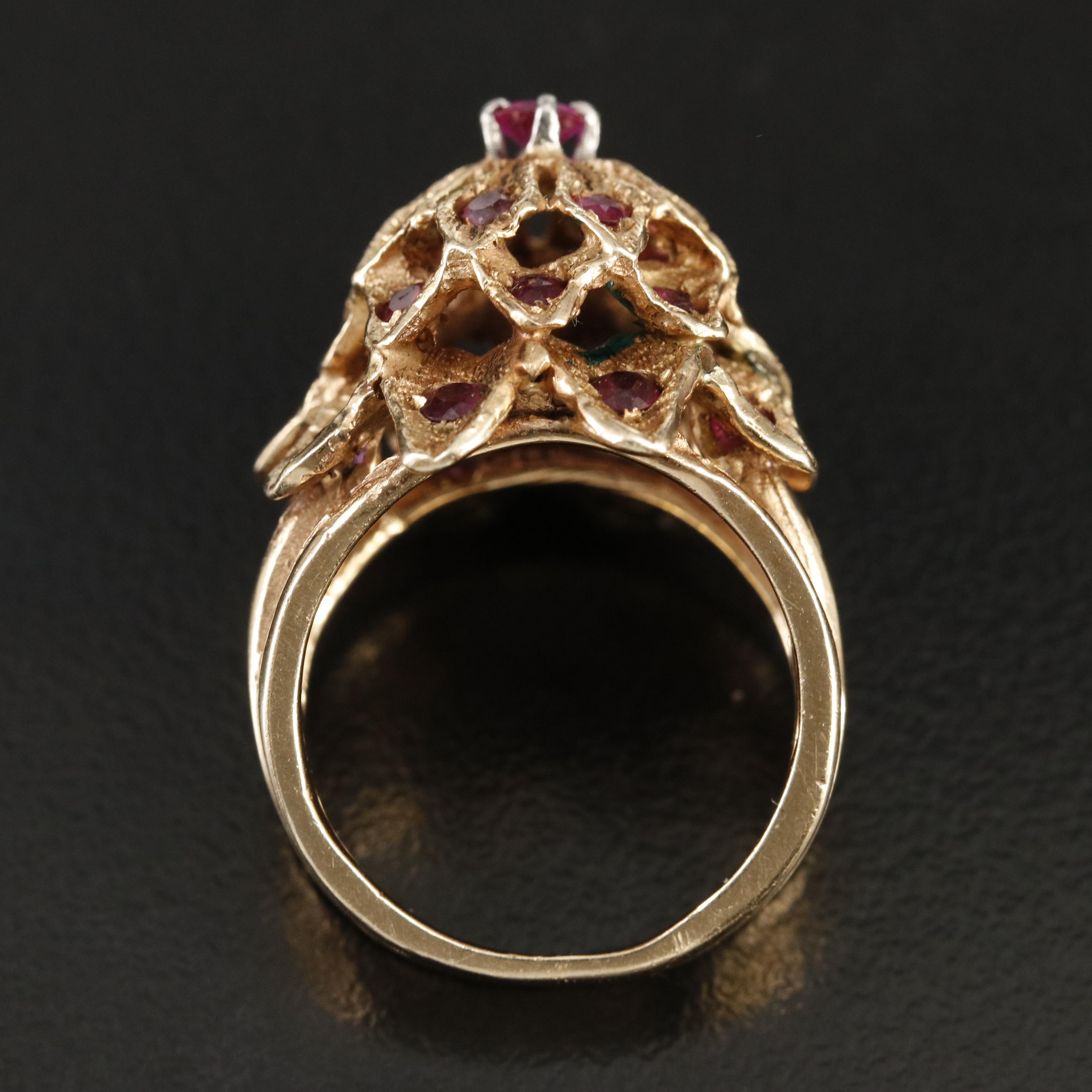 1960s 14K Ruby Princess Ring
