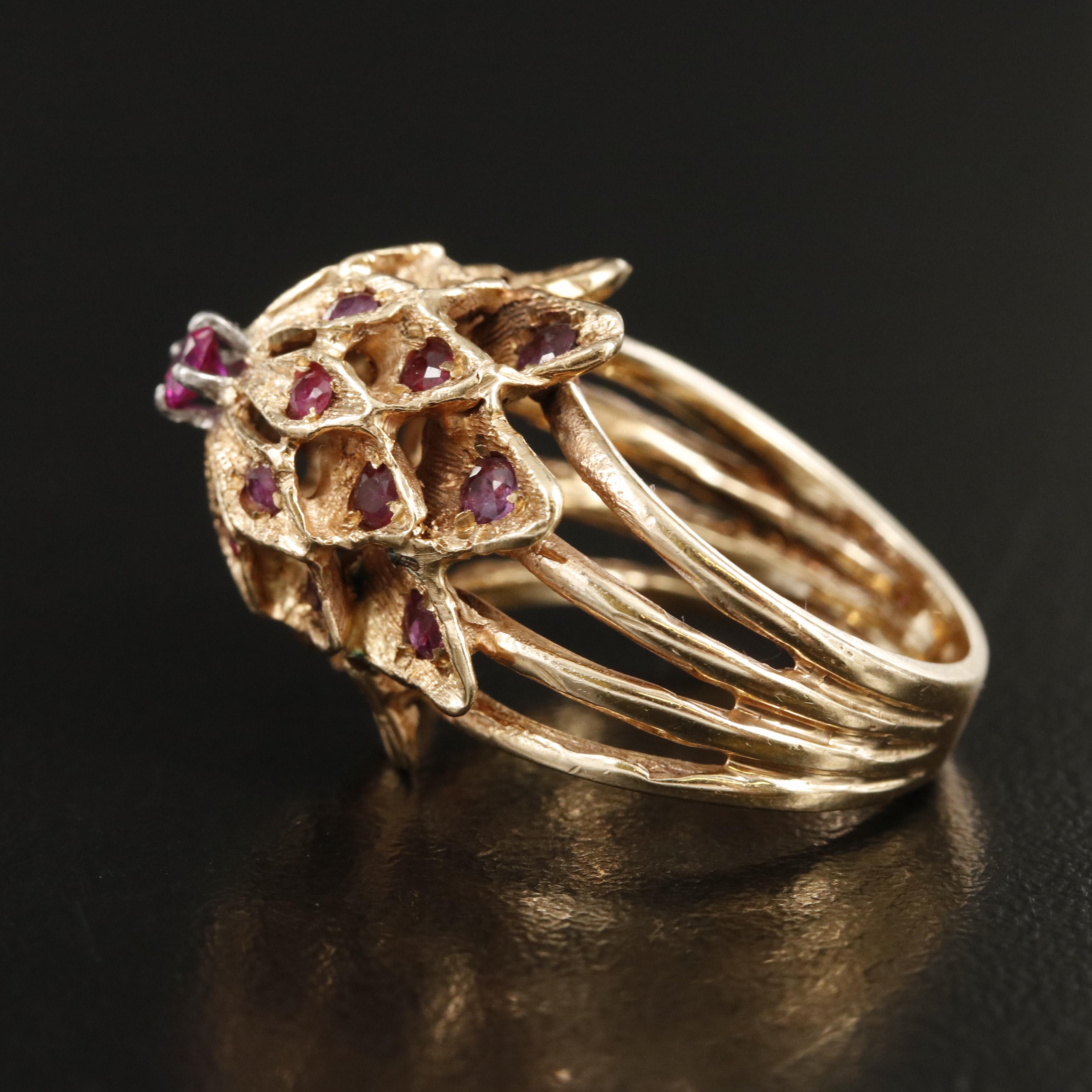 1960s 14K Ruby Princess Ring