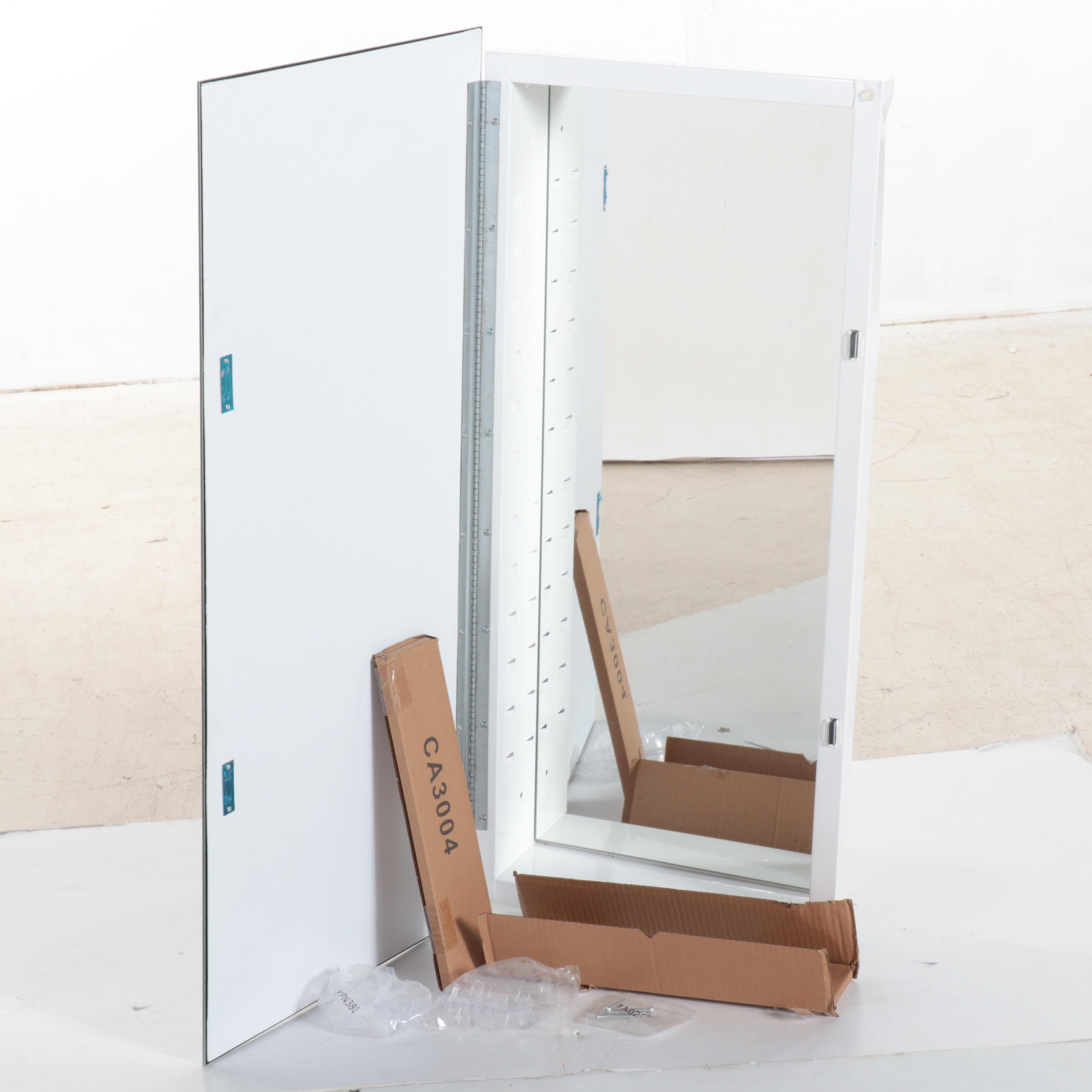 Recessed Mount Mirrored Single Door Medicine Cabinet