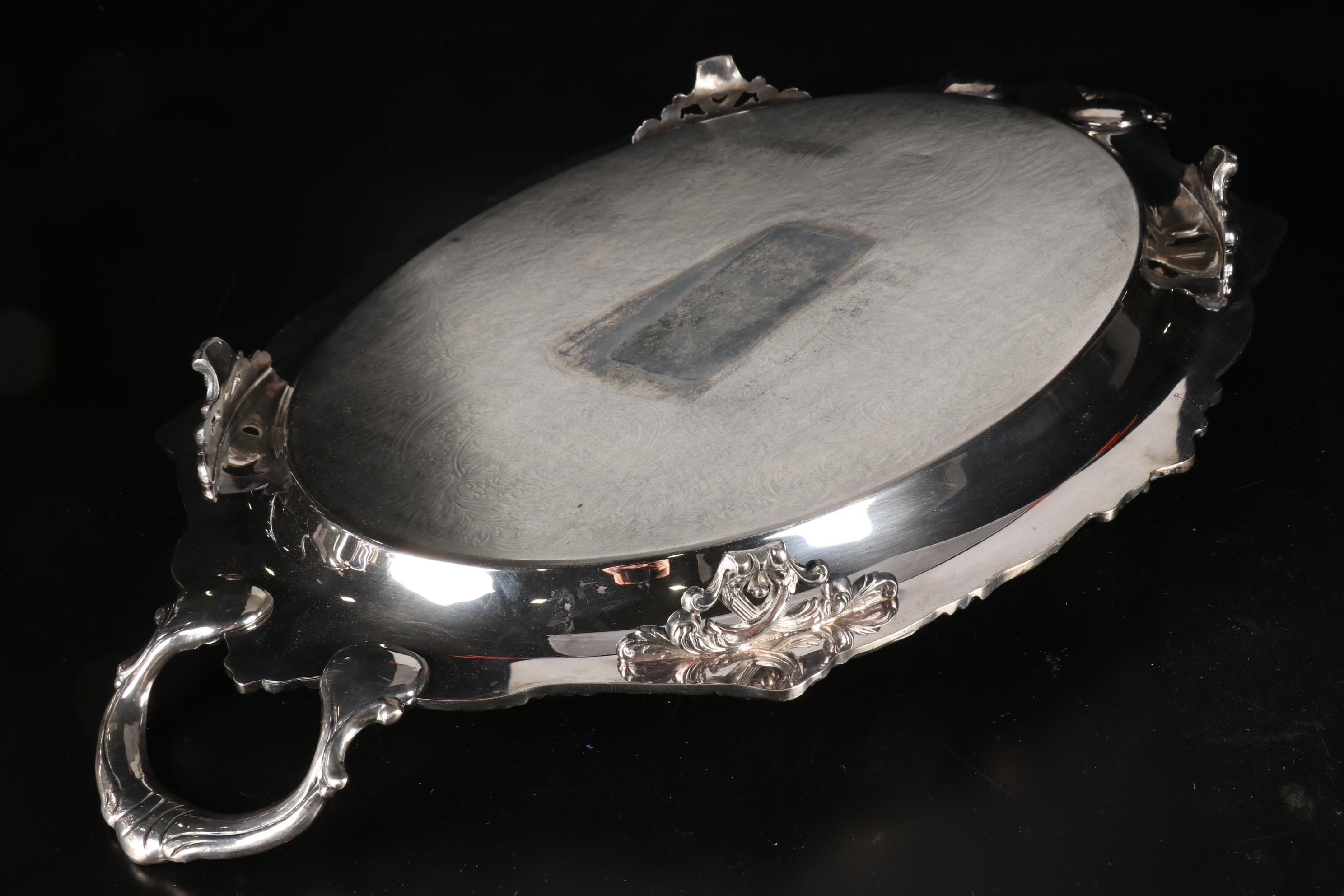 Wallace "Colonial" Silver Plate Six-Piece Tea Service and Other Tray