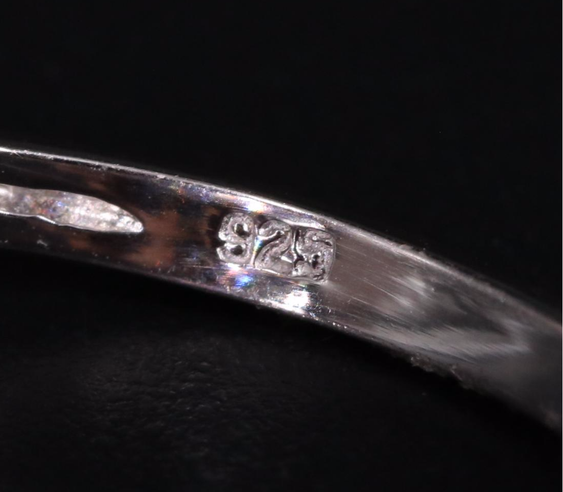 Sterling Silver Amethyst and White Sapphire Ring