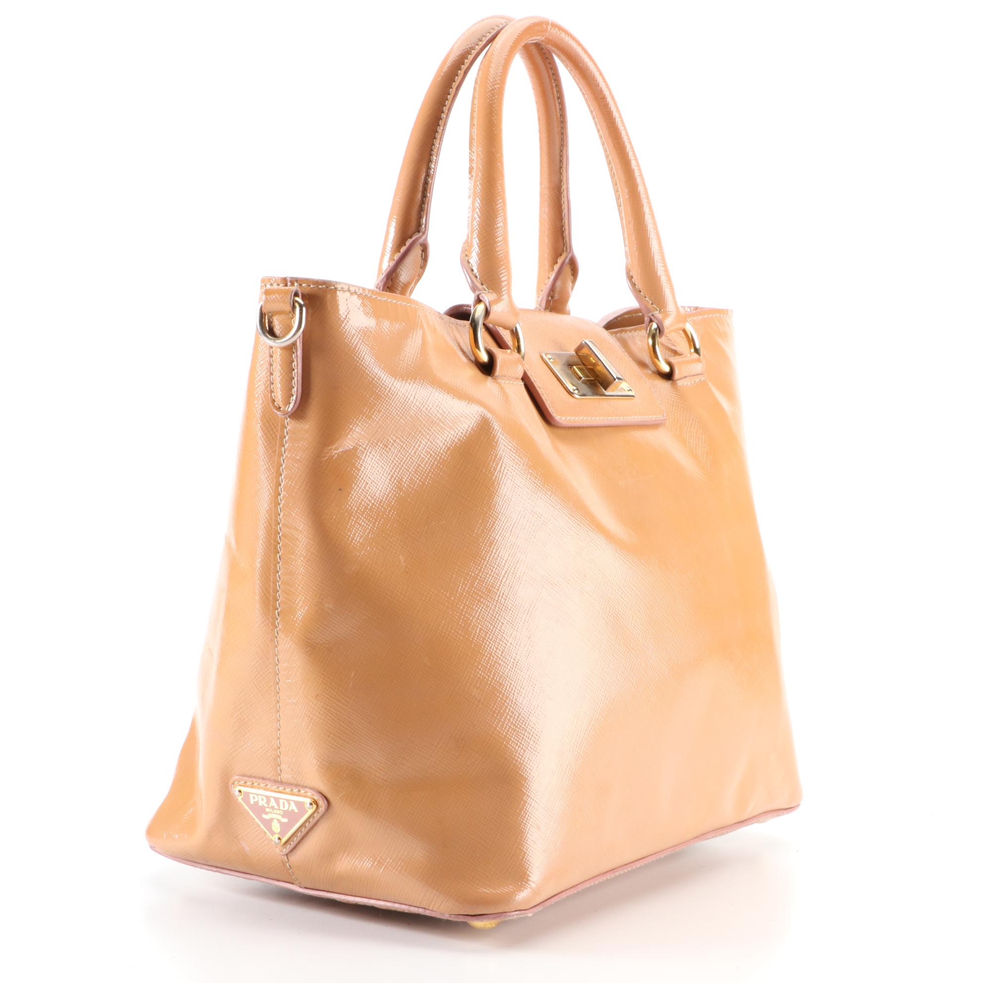 Prada Handbag in Saffiano Patent Leather