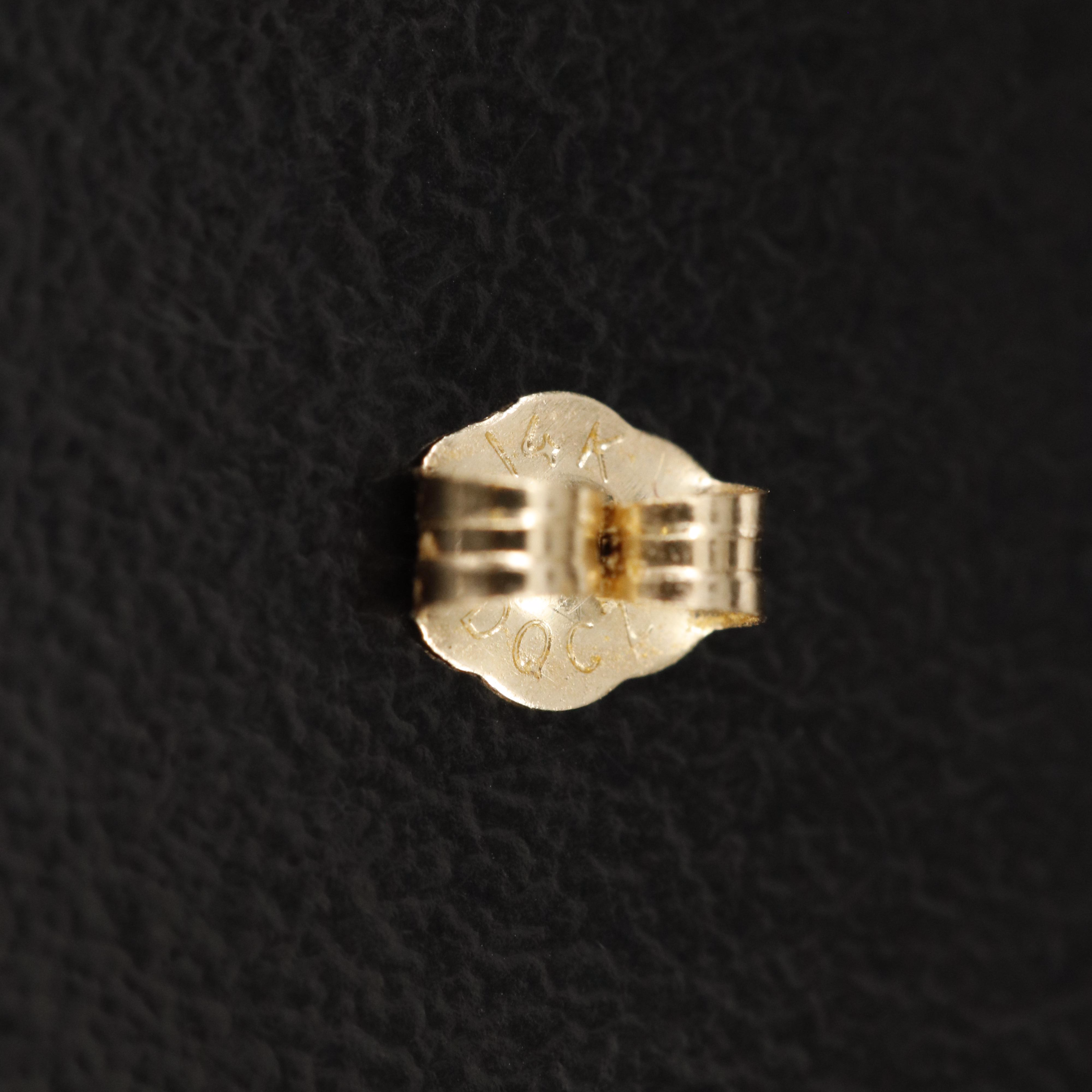 14K Cubic Zirconia Stud Earrings