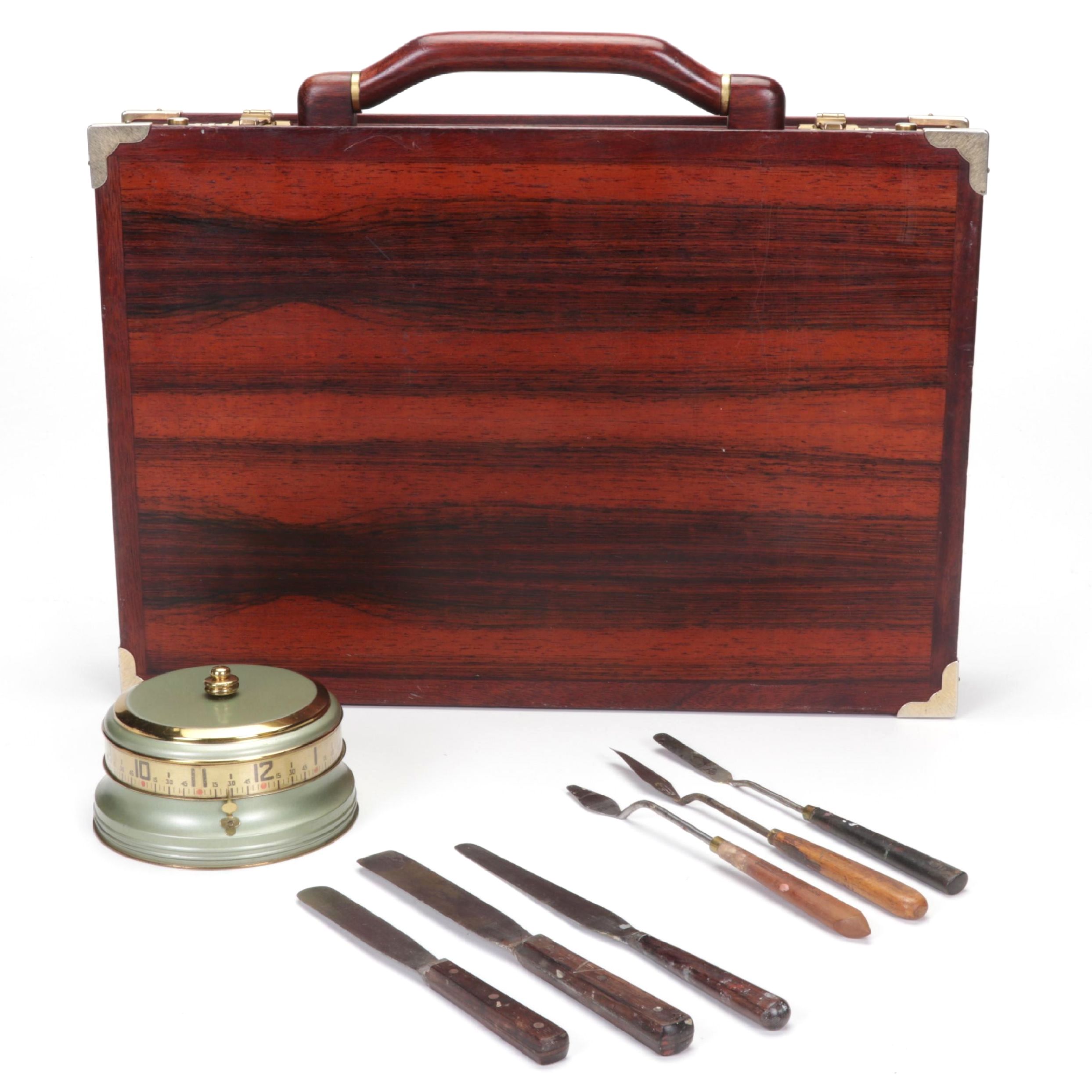 Jeffrey Benjamin Wooden Briefcase, Russell Green River Utensils, and More