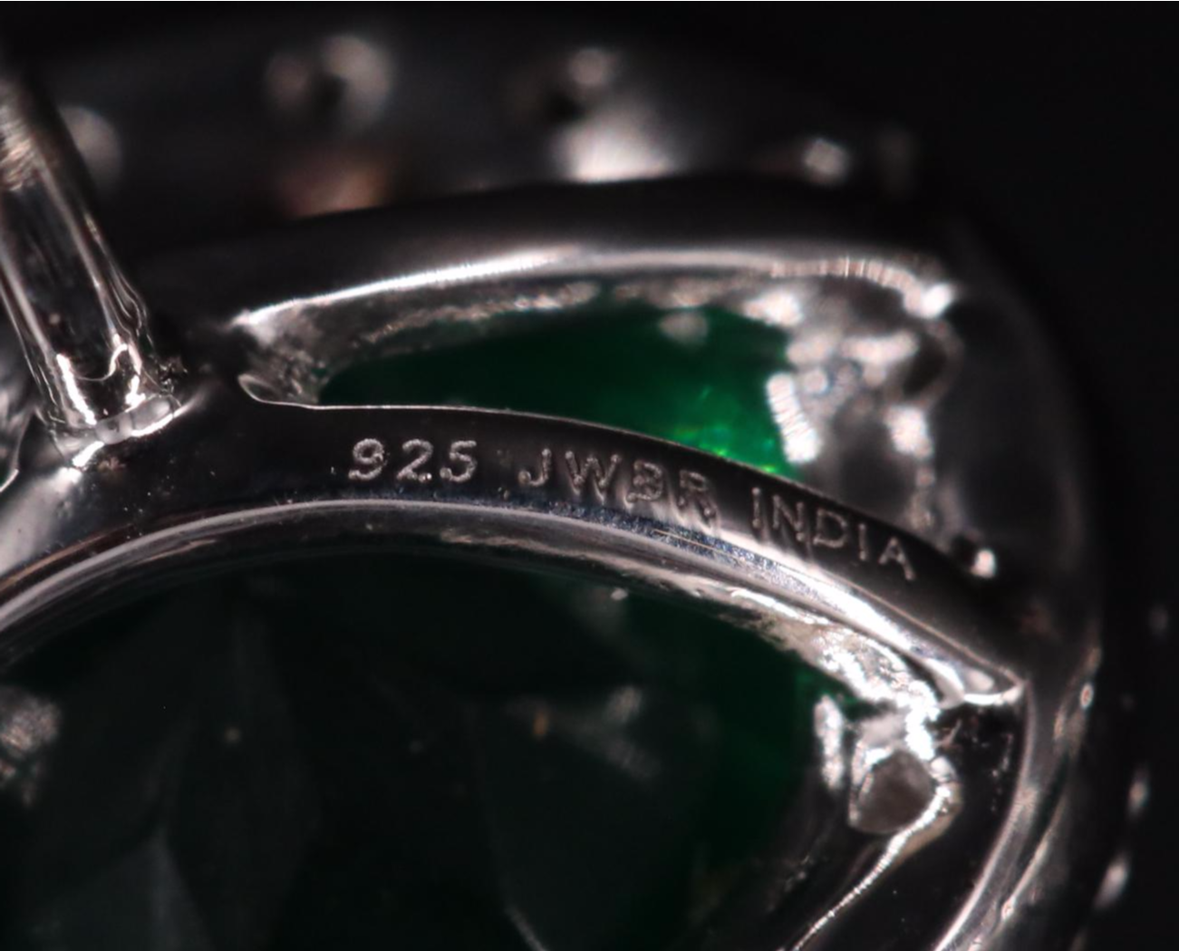 Sterling Glass and Silver Halo Stud Earrings