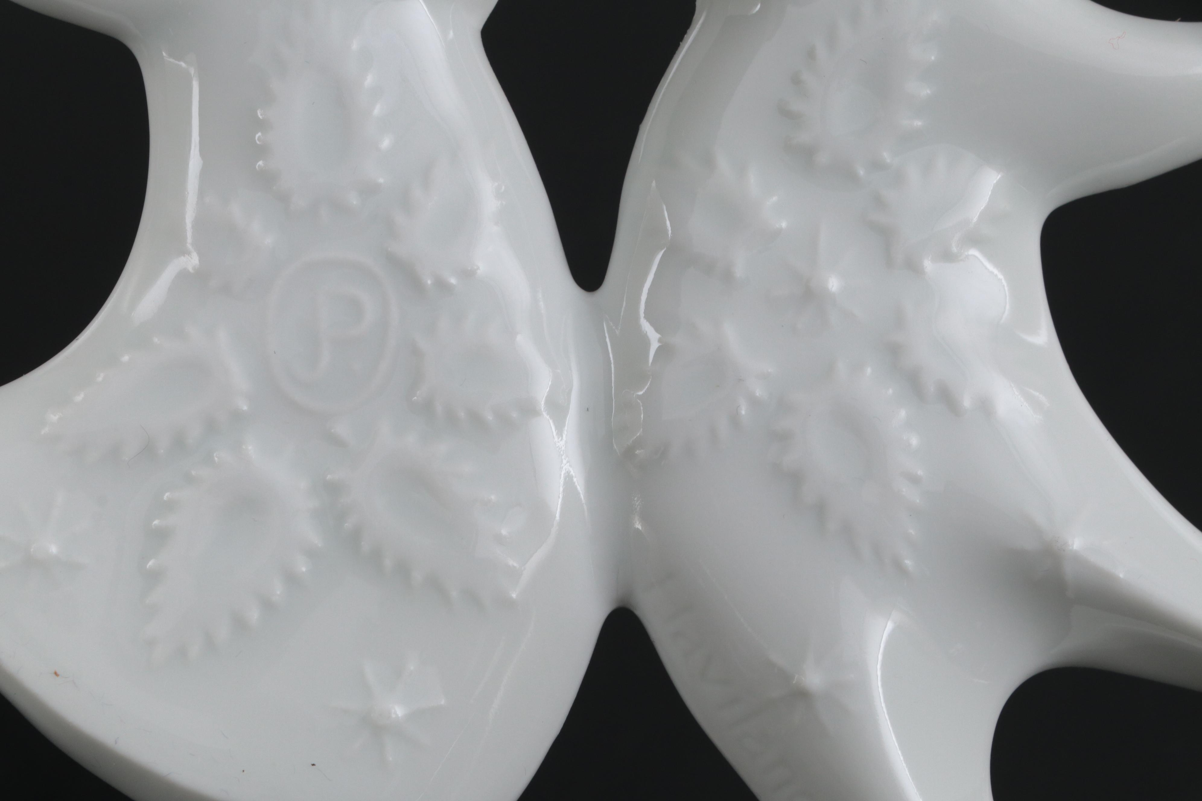 Danbury Mint 1974 Christmas Bell with Porcelain Ornaments