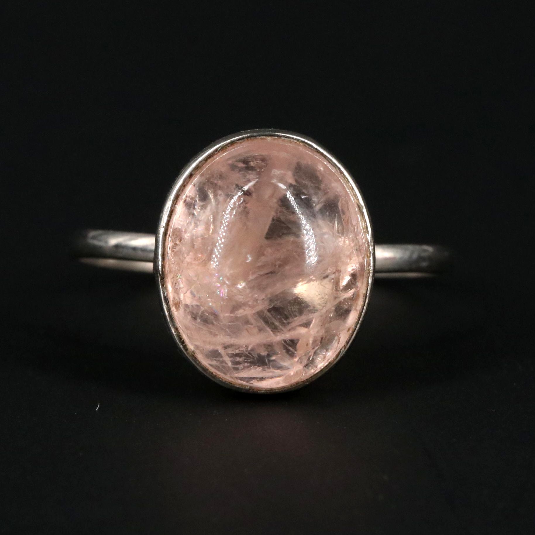 Labradorite Solitaire Ring