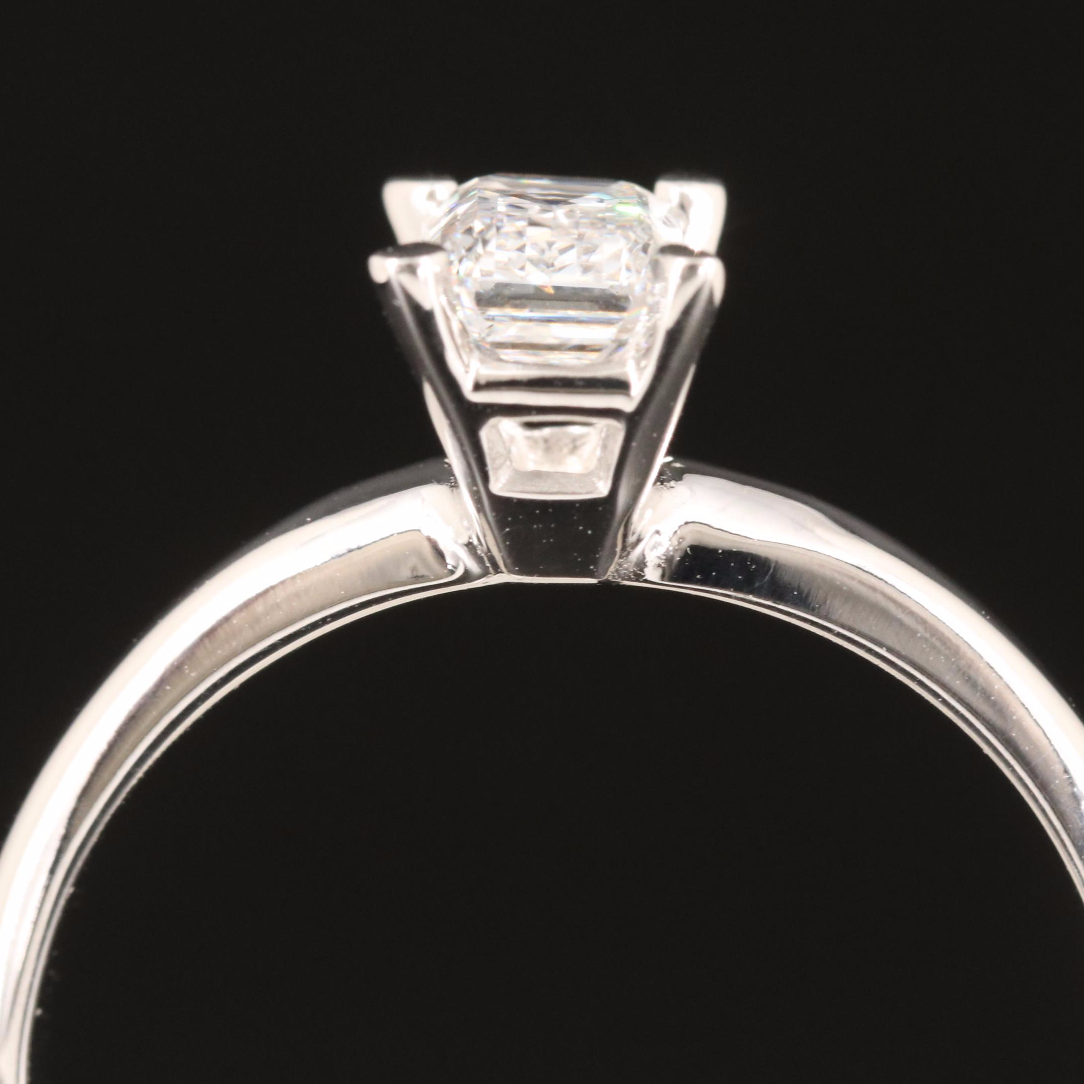 14K 0.55 CT Lab Grown Diamond Ring
