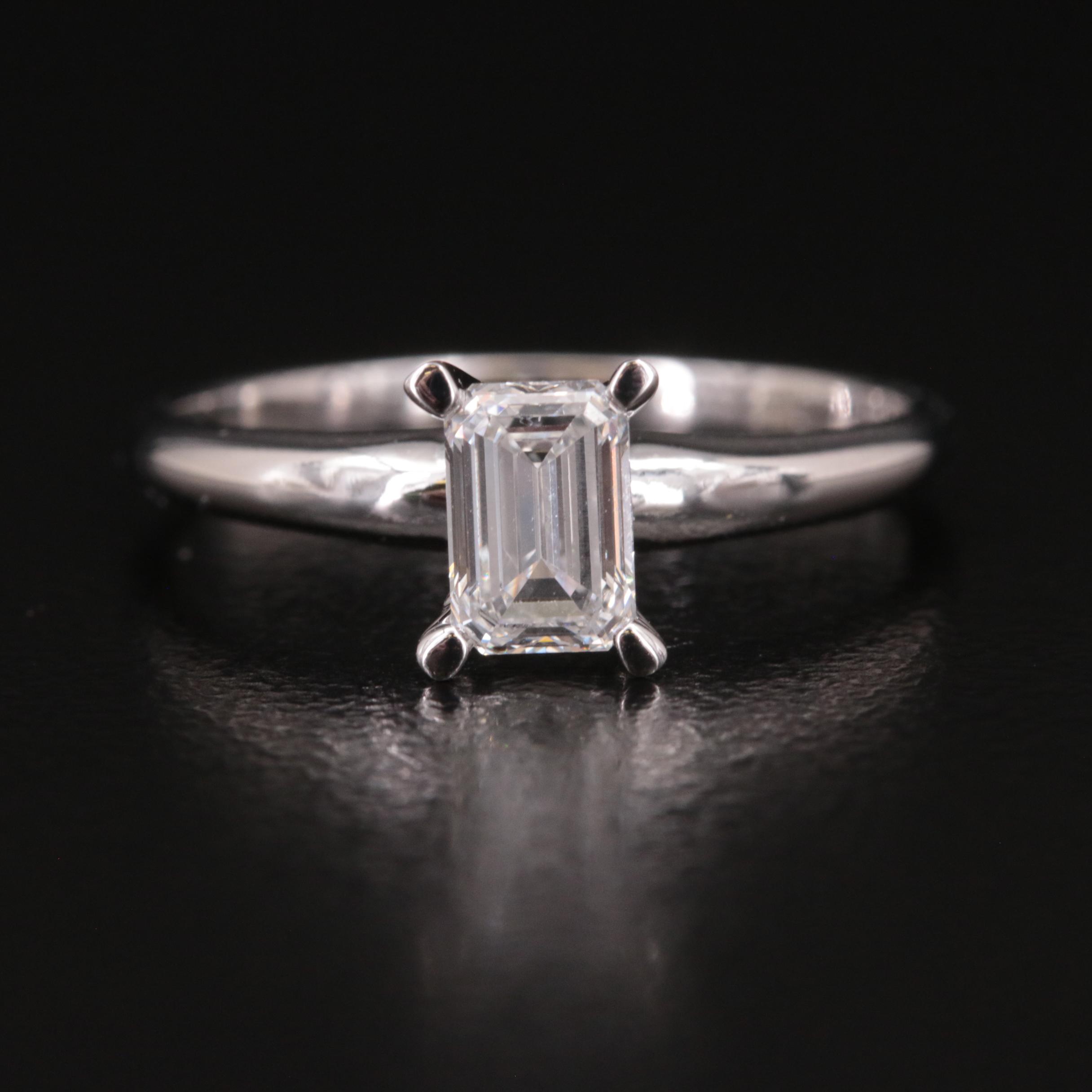 14K 0.56 CT Lab Grown Diamond Solitaire Ring
