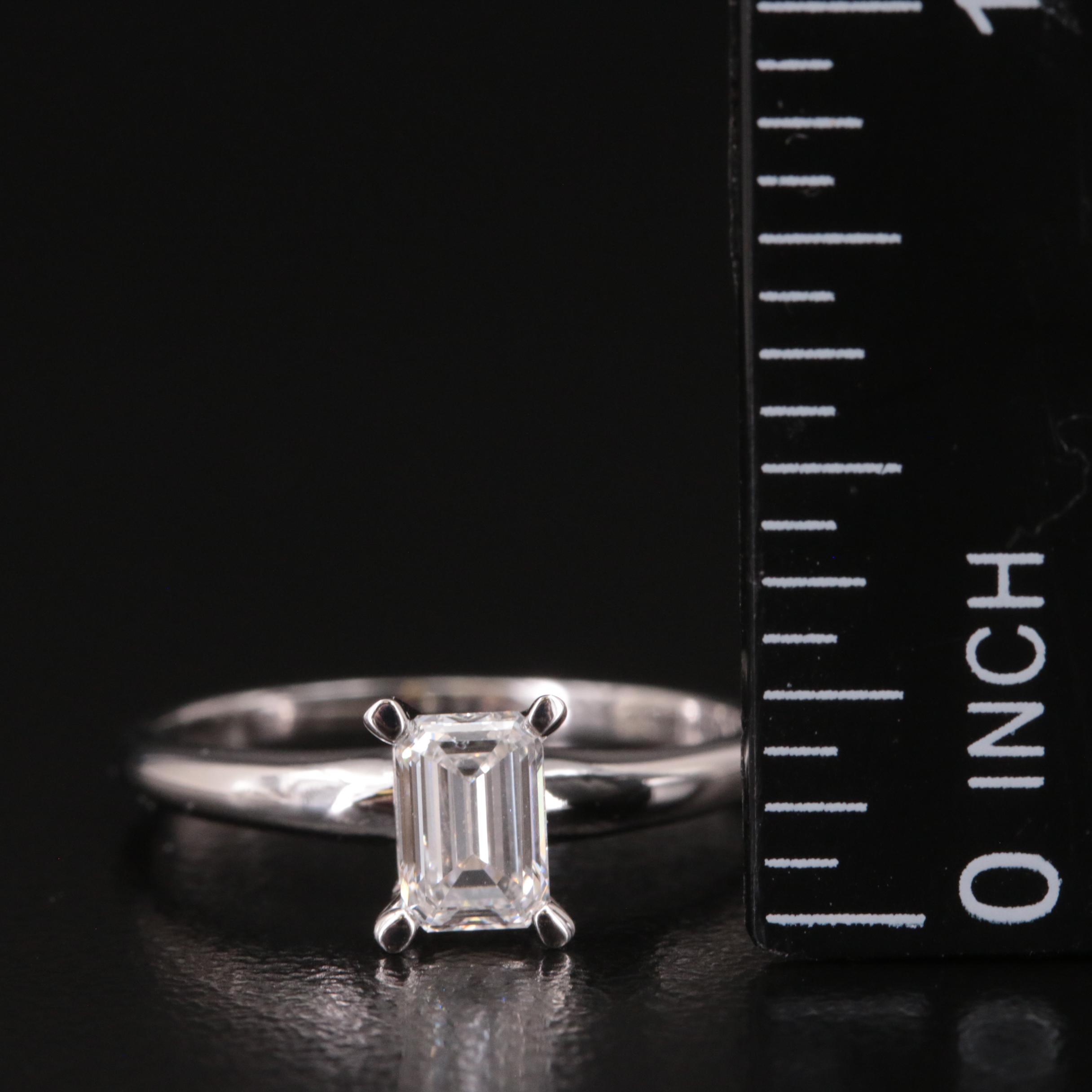 14K 0.56 CT Lab Grown Diamond Solitaire Ring