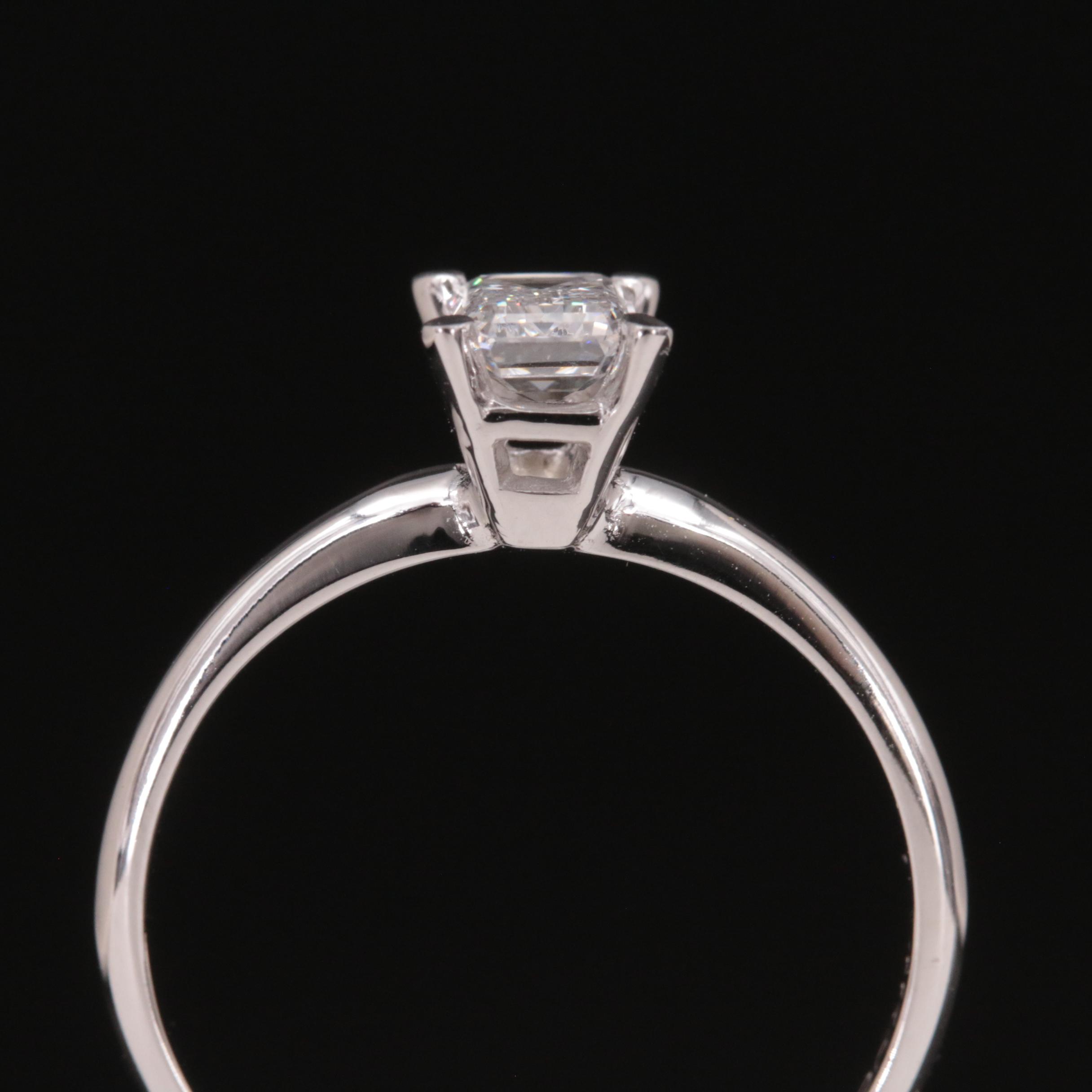 14K 0.56 CT Lab Grown Diamond Solitaire Ring