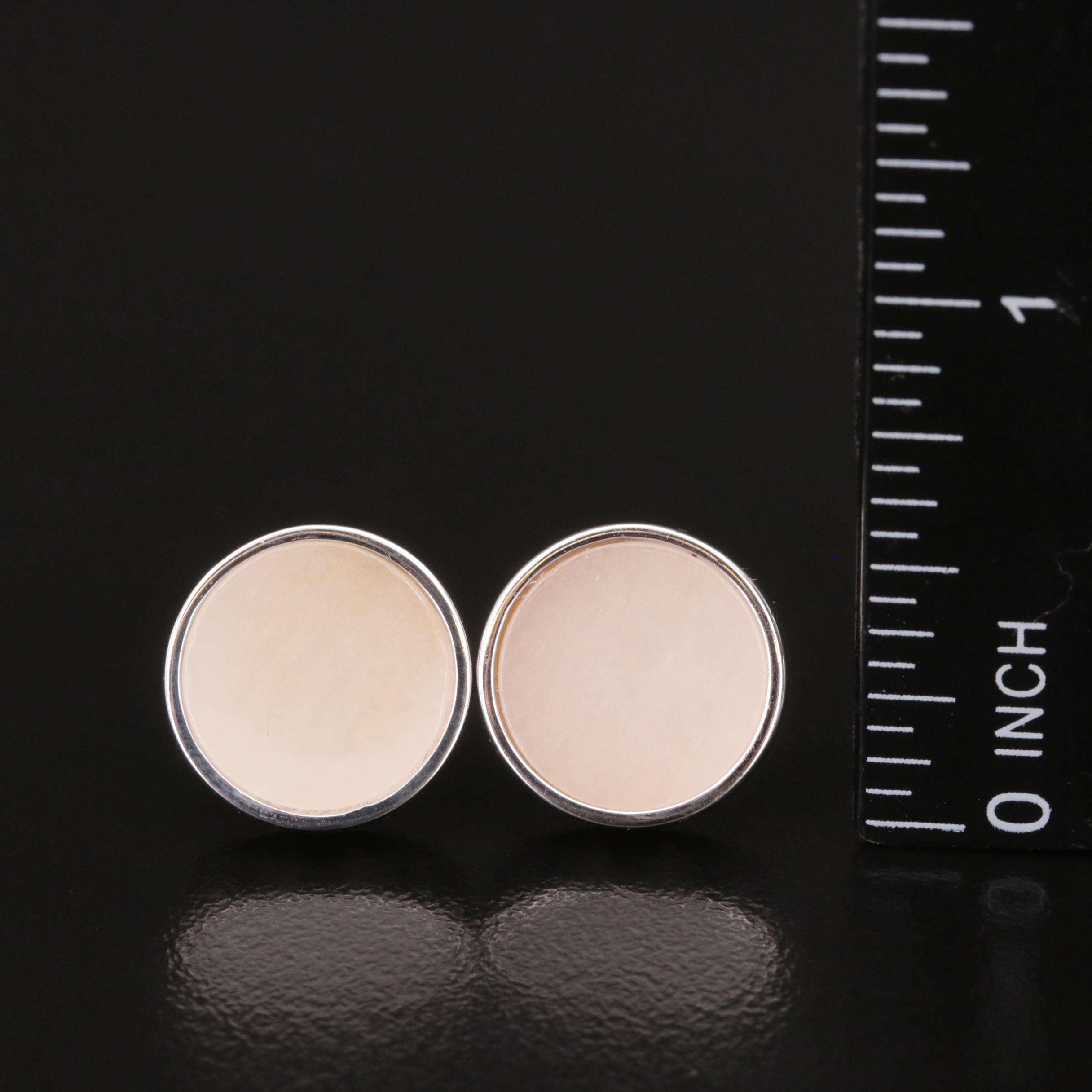 Sterling Quartzite Stud Earrings