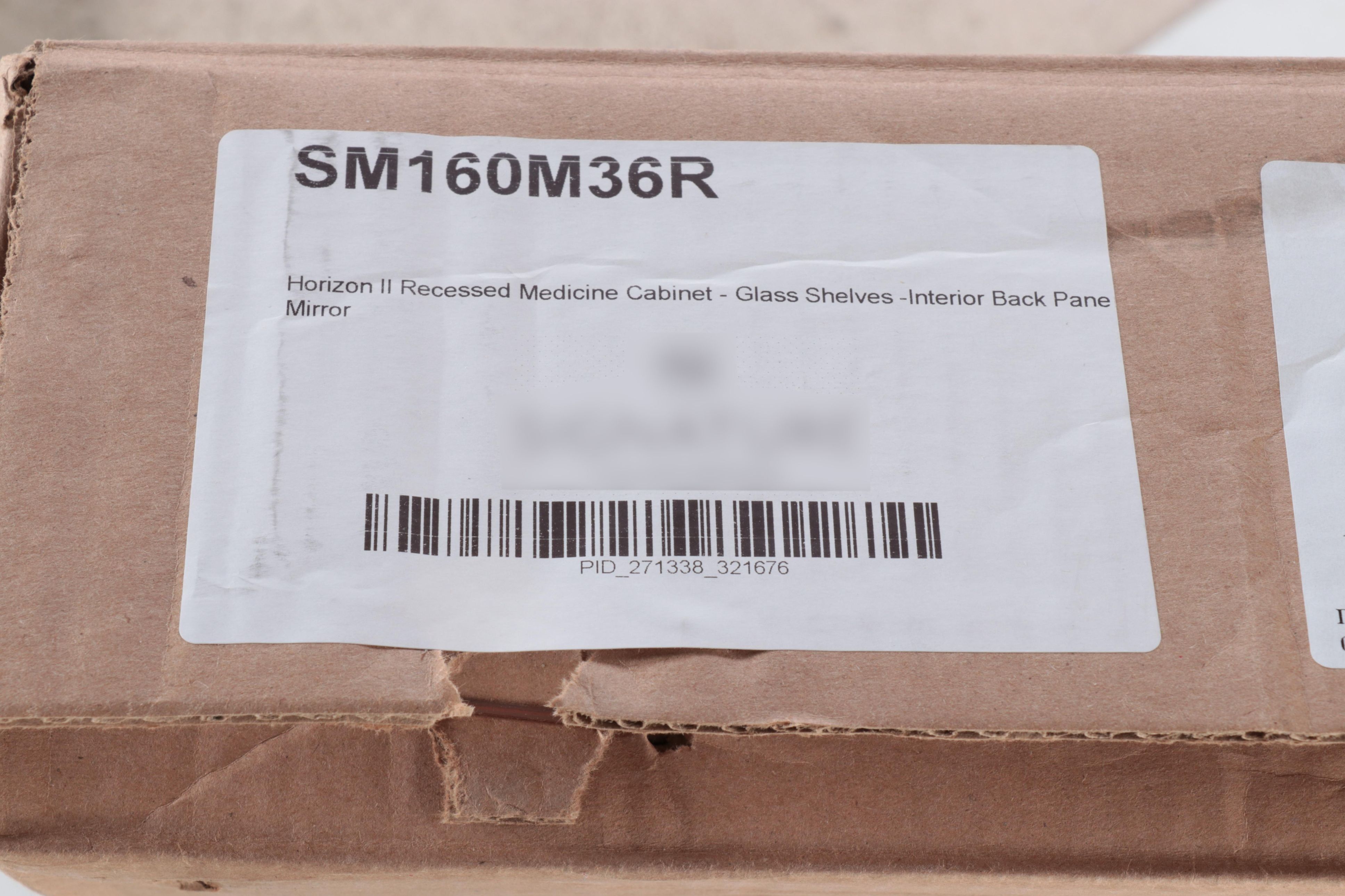 Recessed Mount Mirrored Single Door Medicine Cabinet