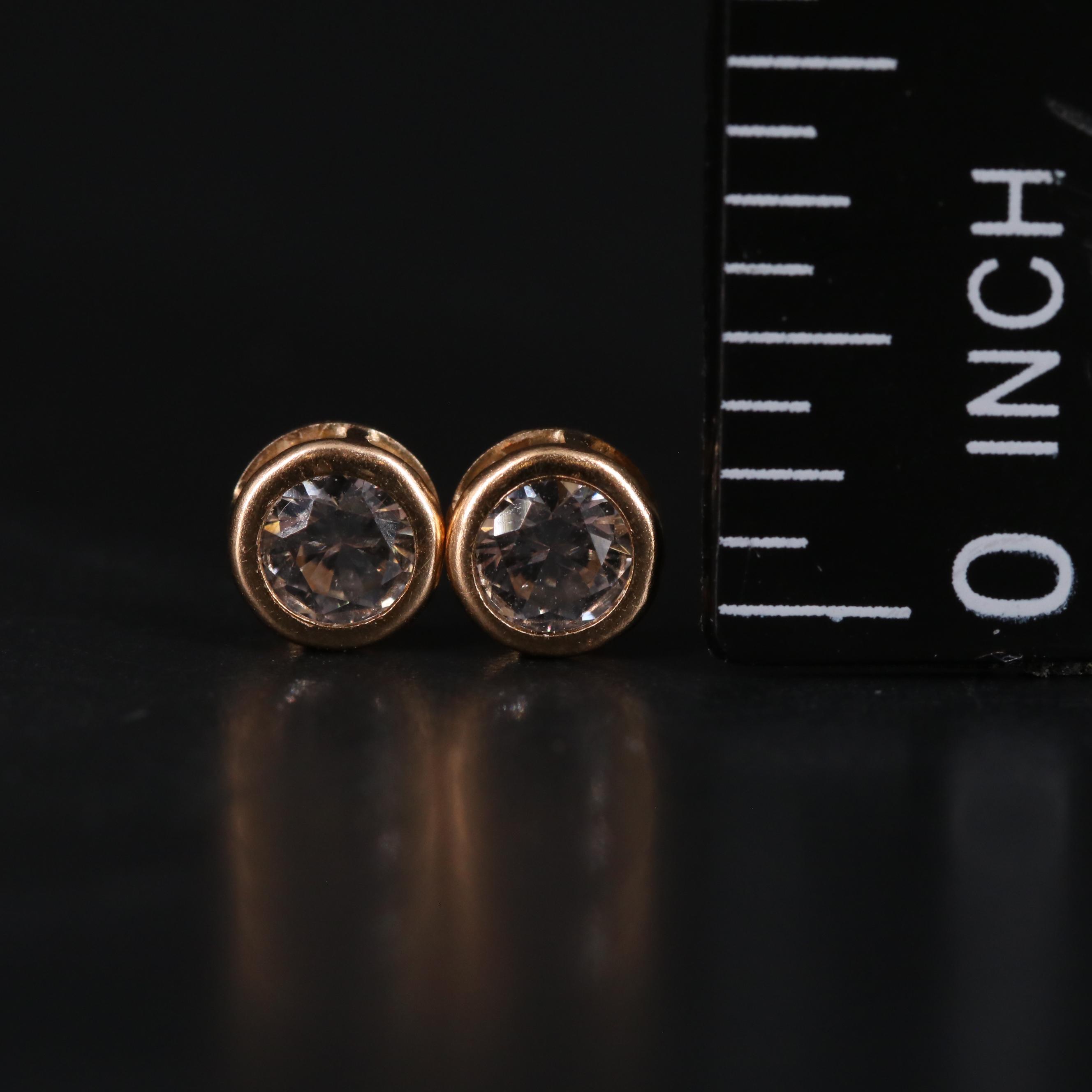 10K Sapphire Stud Earrings