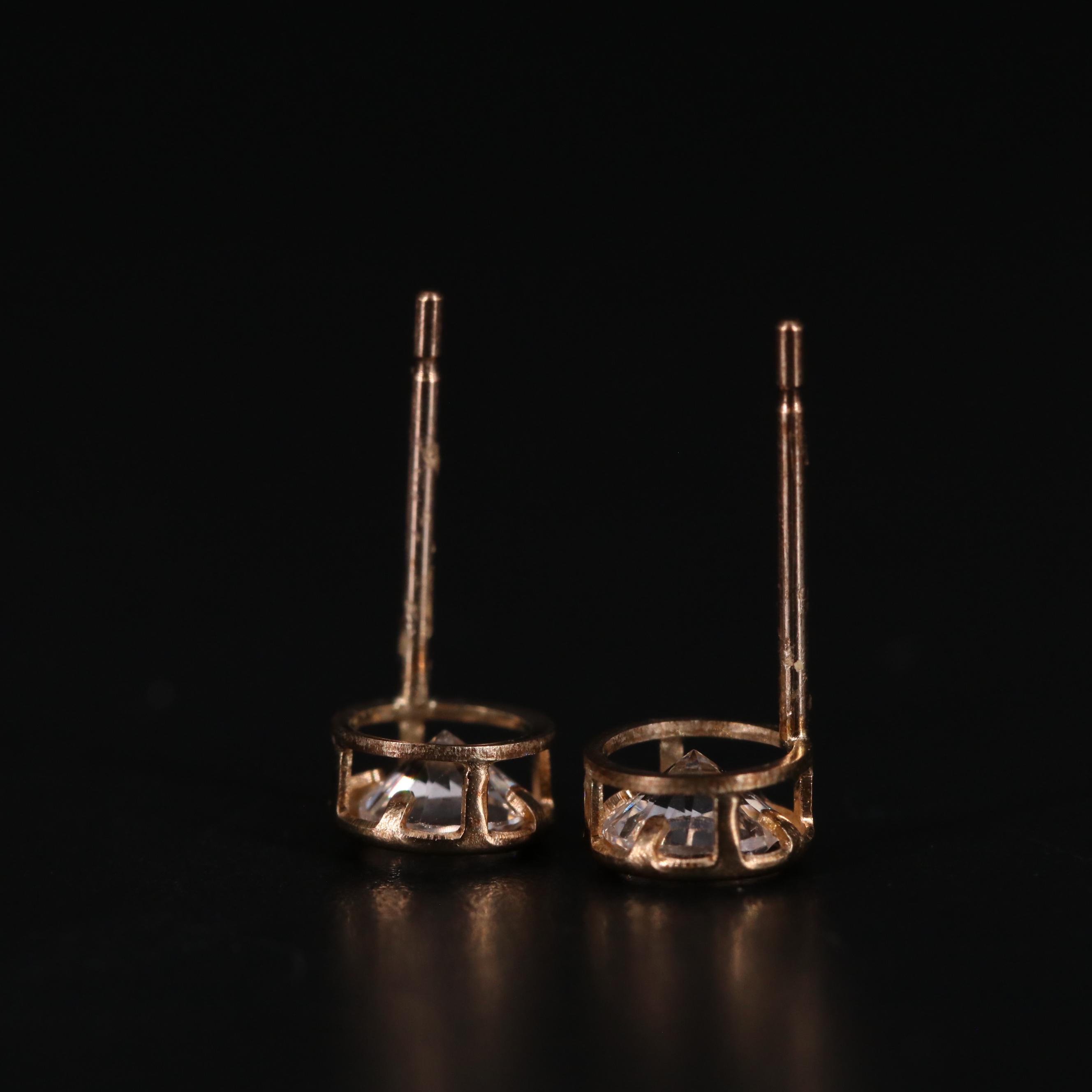10K Sapphire Stud Earrings