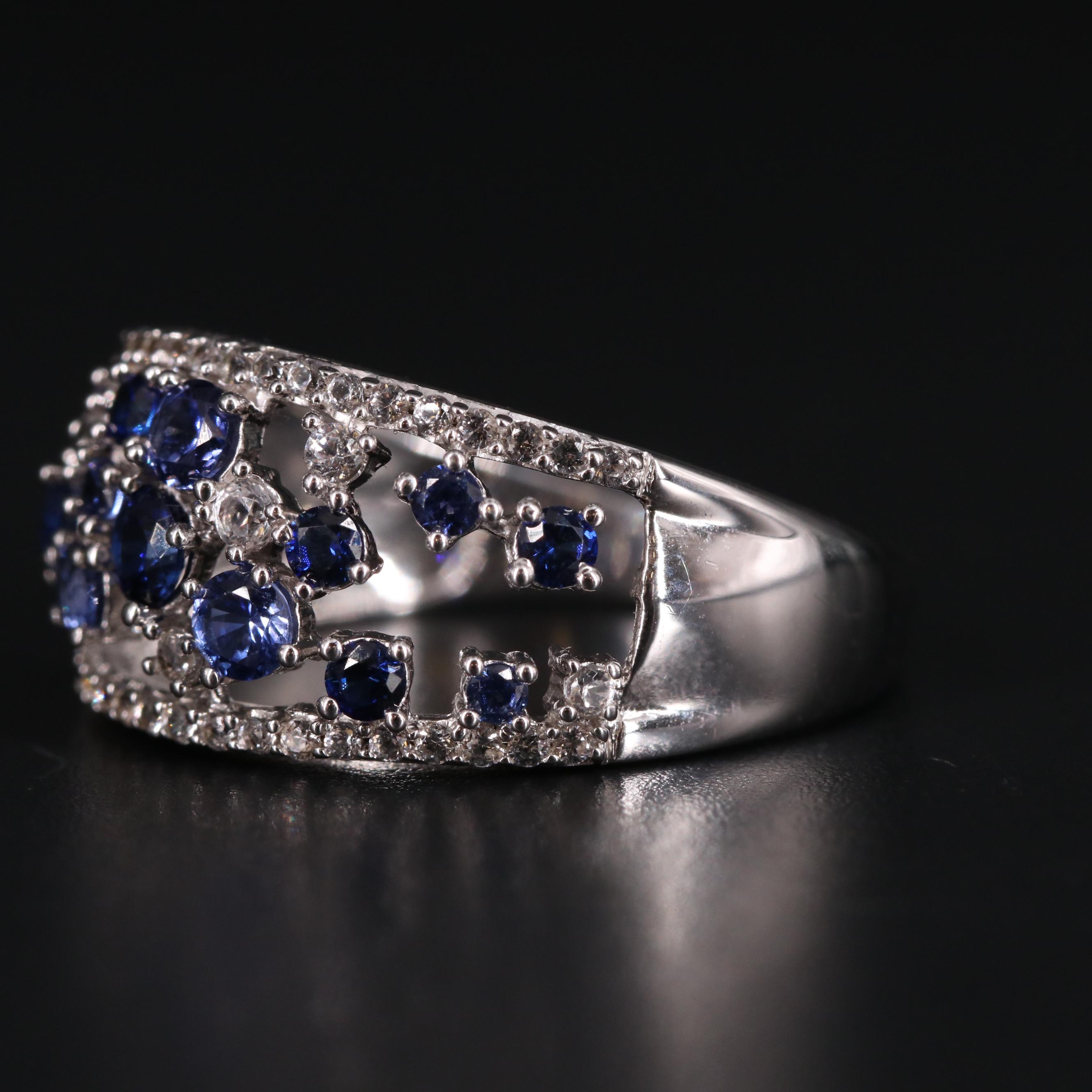 Sterling Sapphire Ring