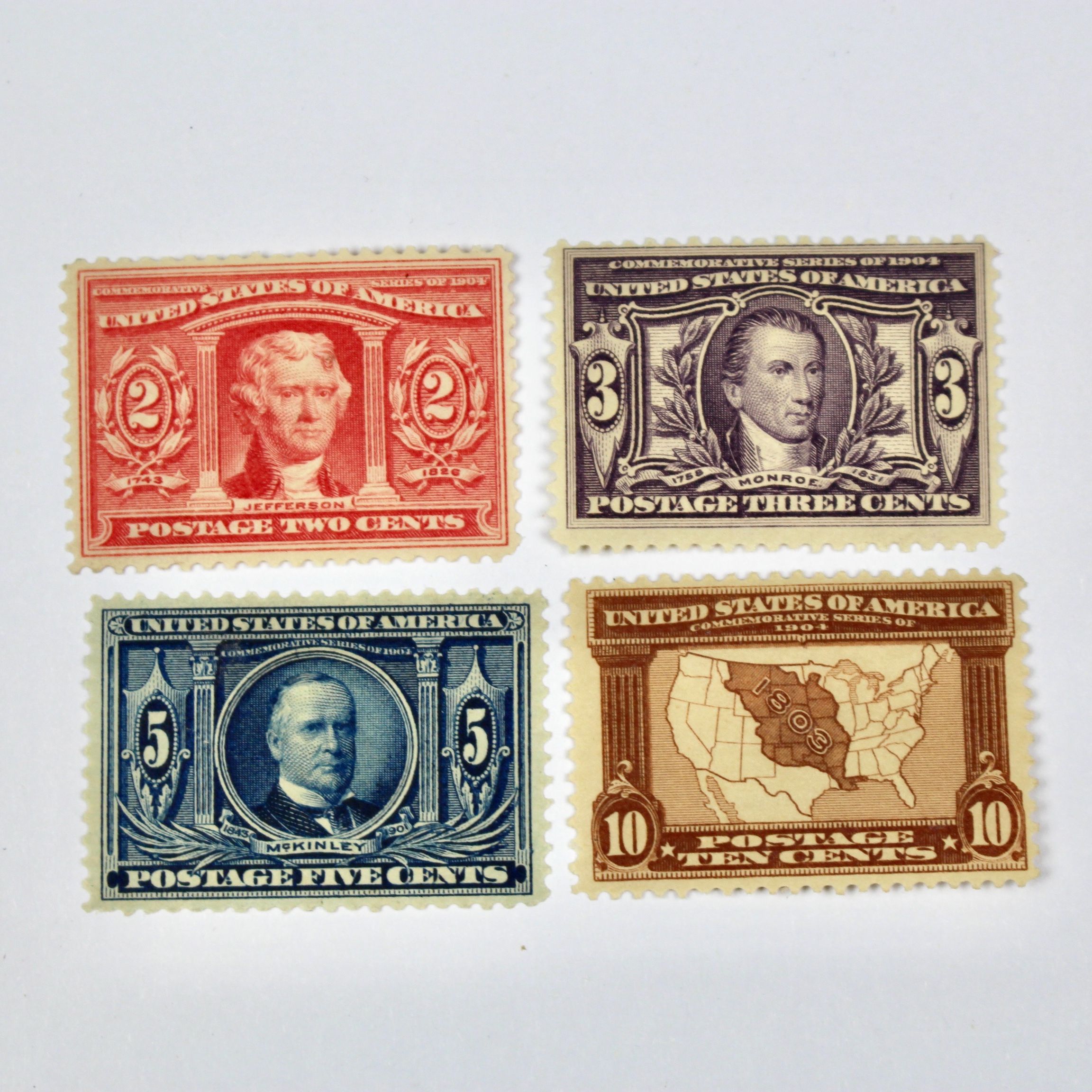 Mint Condition Louisiana Purchase Postage Stamps