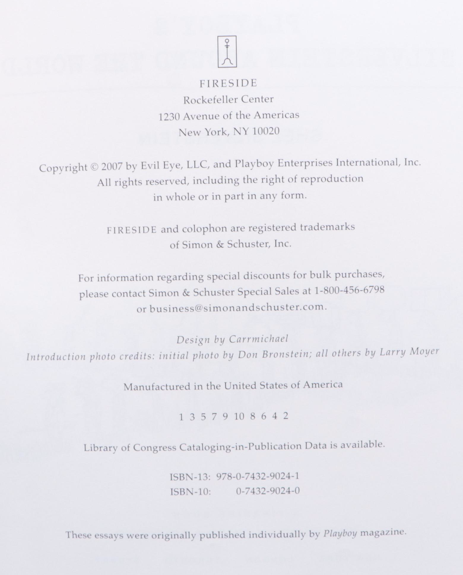 "Playboy's Silverstein: Around the World" by Shel Silverstein, 2007