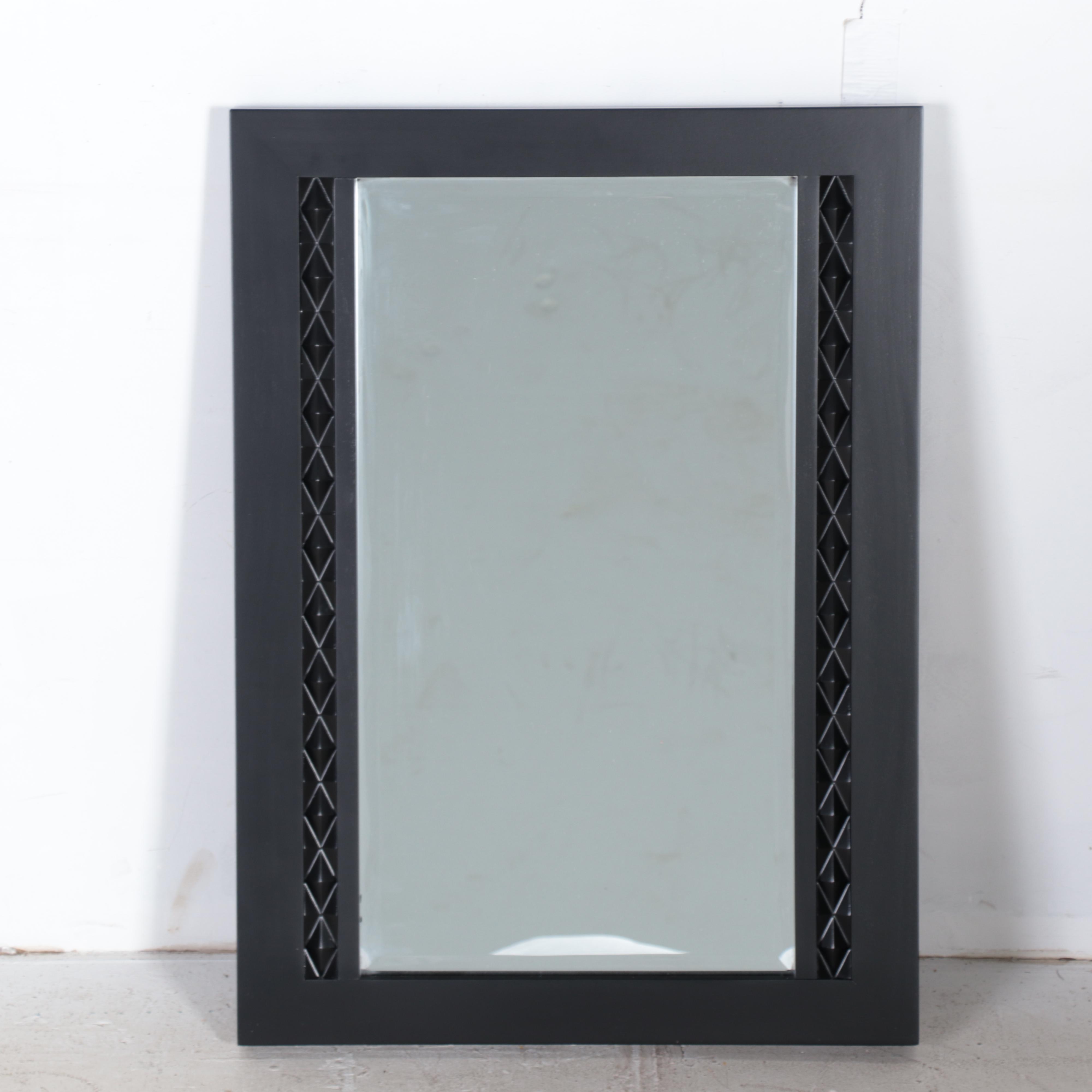 Black Finished Mahogany Vanity Mirror