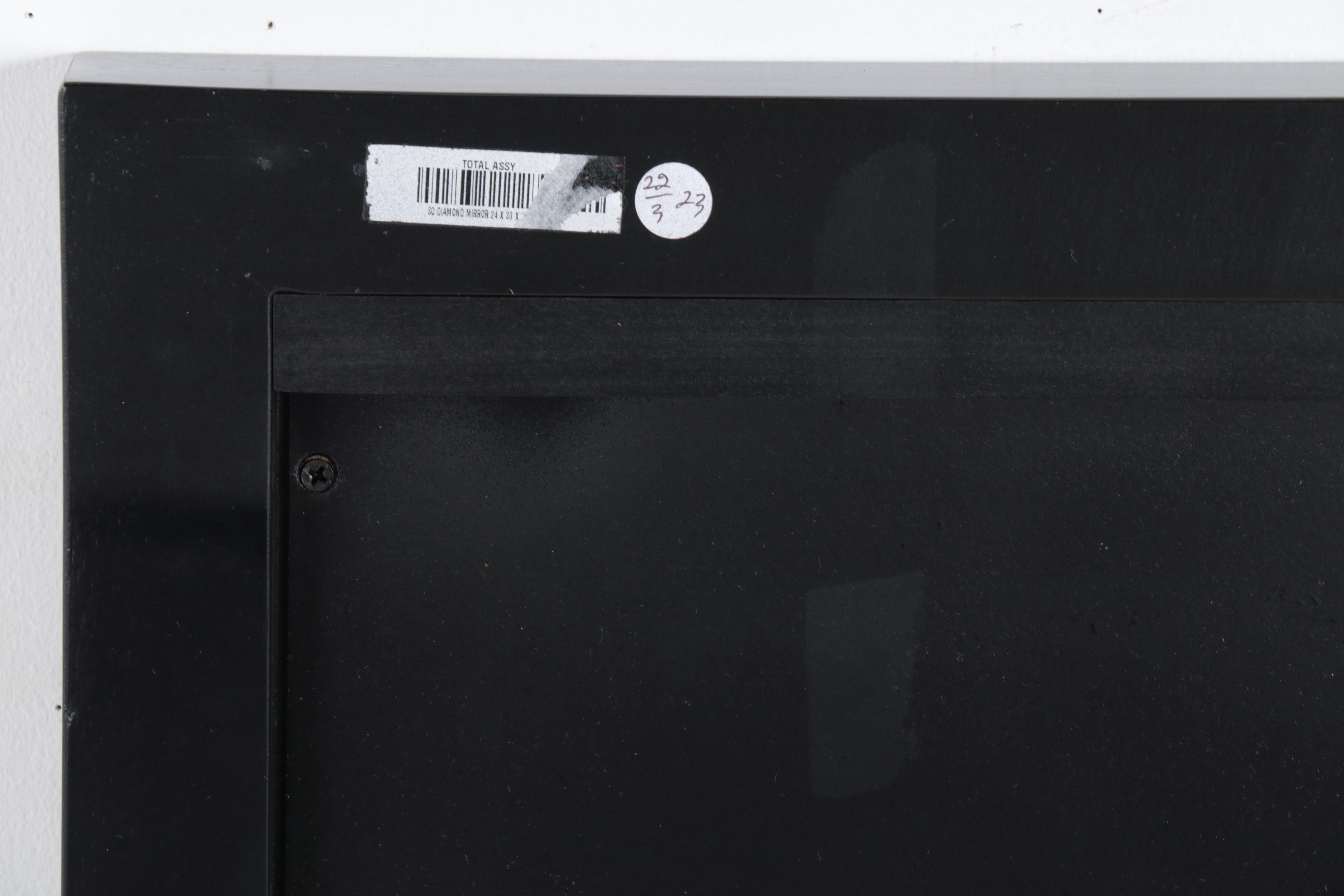 Black Finished Mahogany Vanity Mirror