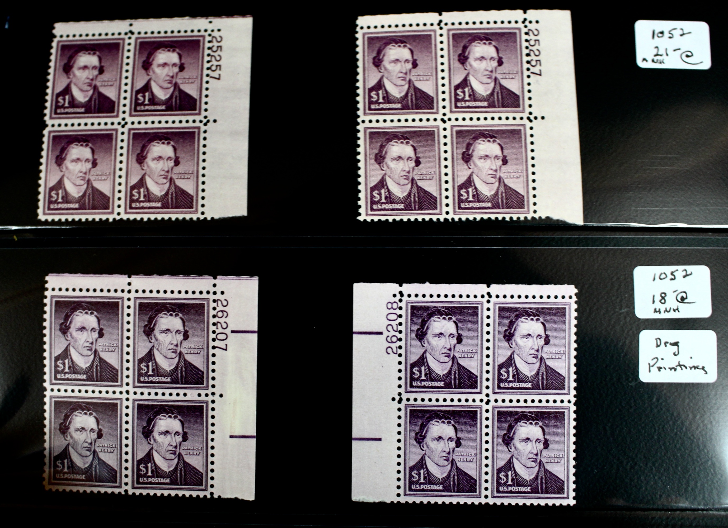 Large Collection of Postage Stamp Plate Blocks