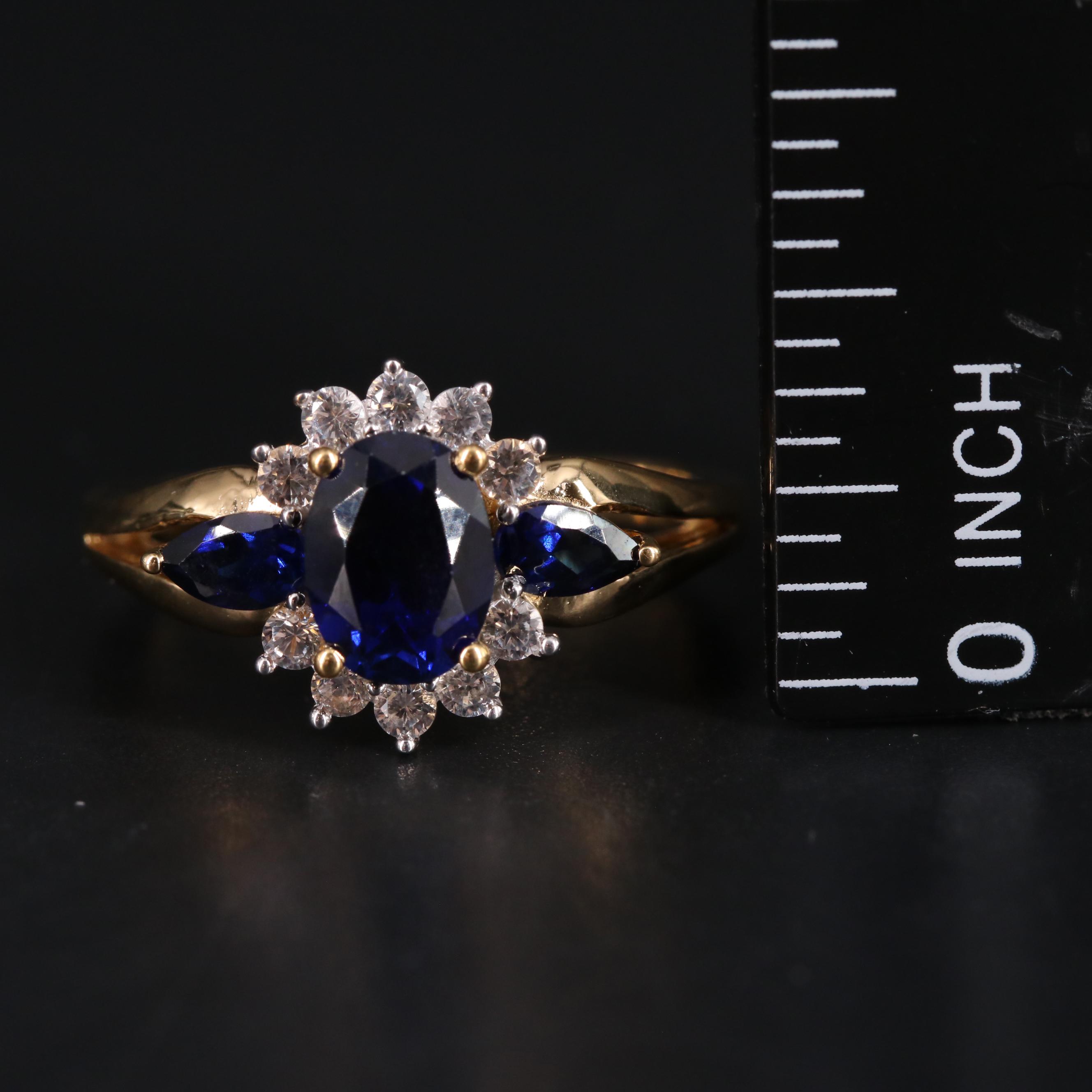 Sterling Silver Sapphire Ring