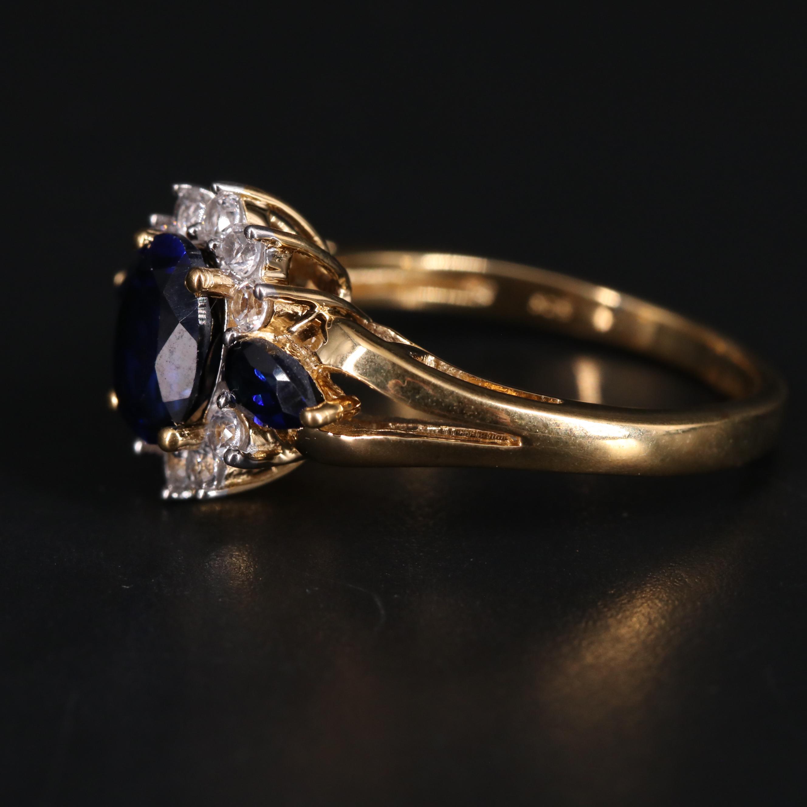 Sterling Silver Sapphire Ring