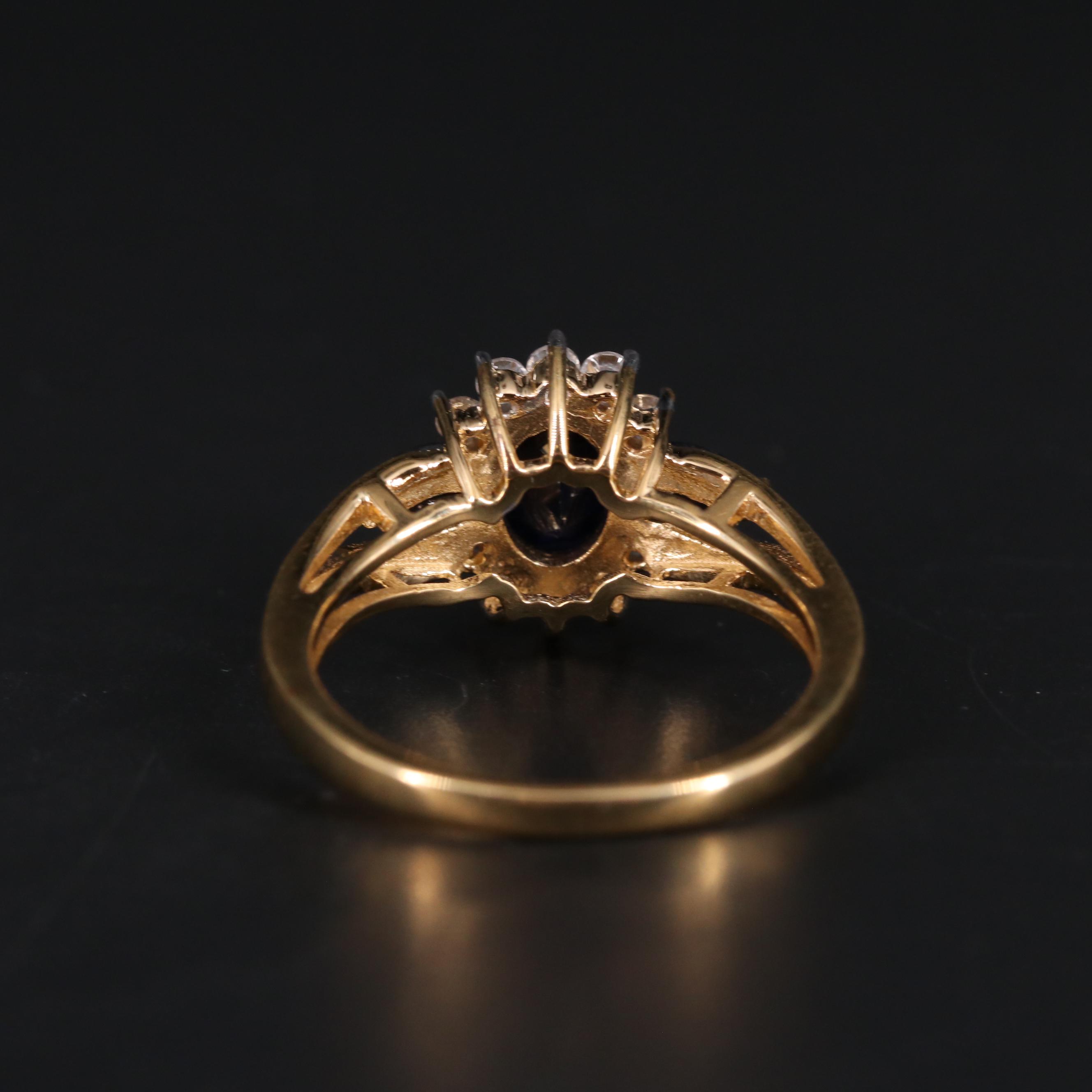 Sterling Silver Sapphire Ring