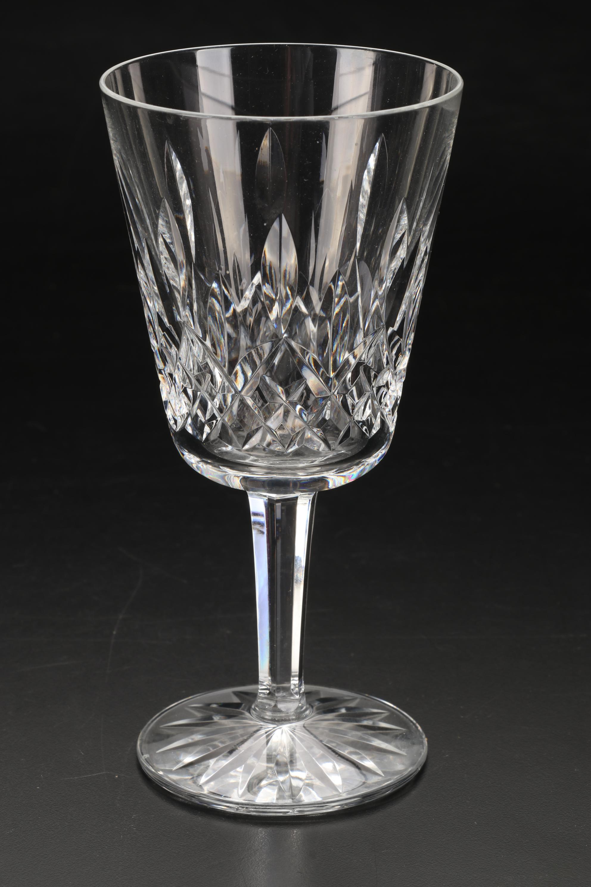 Waterford Crystal "Lismore" Water Goblets and Wine Glasses
