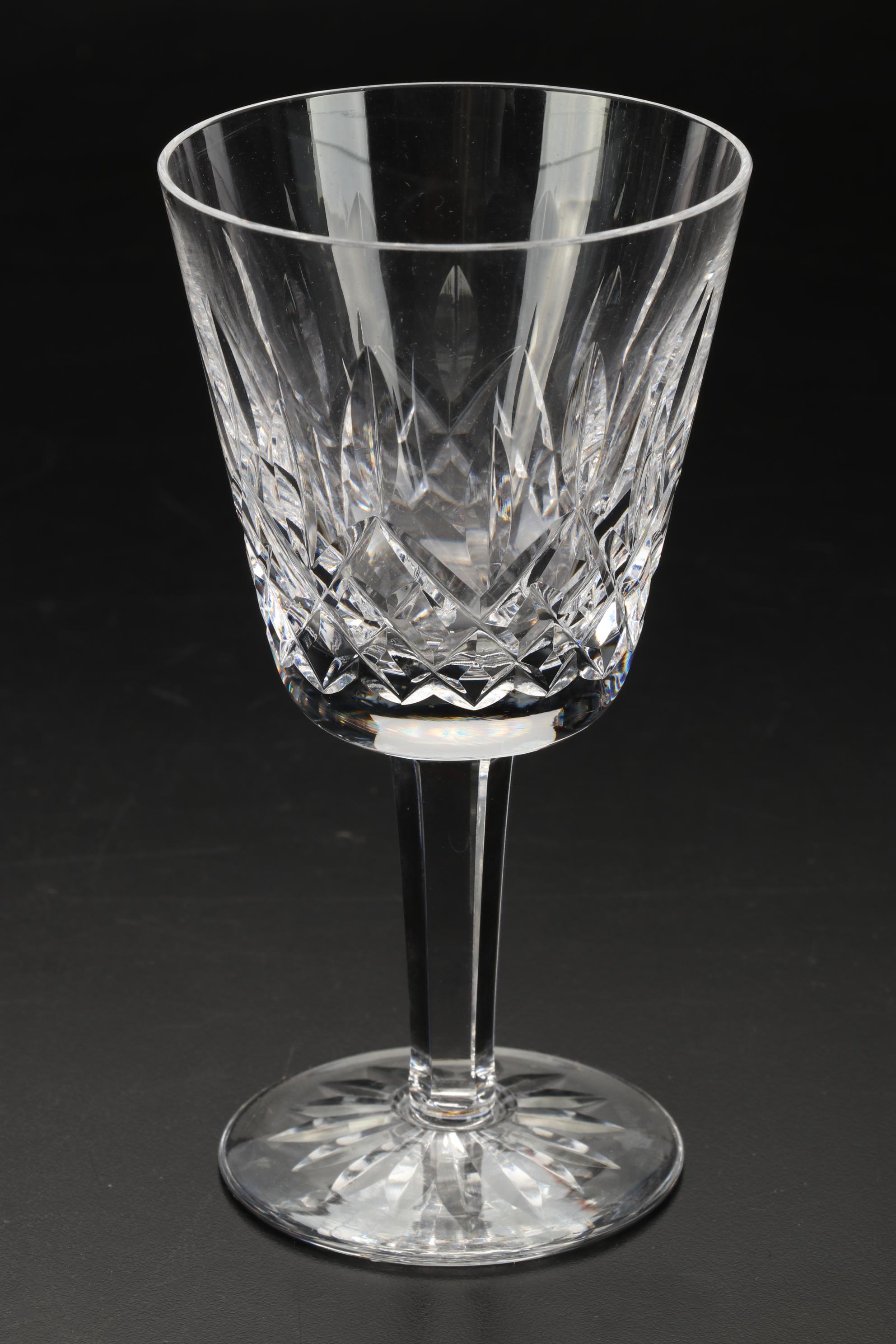 Waterford Crystal "Lismore" Water Goblets and Wine Glasses