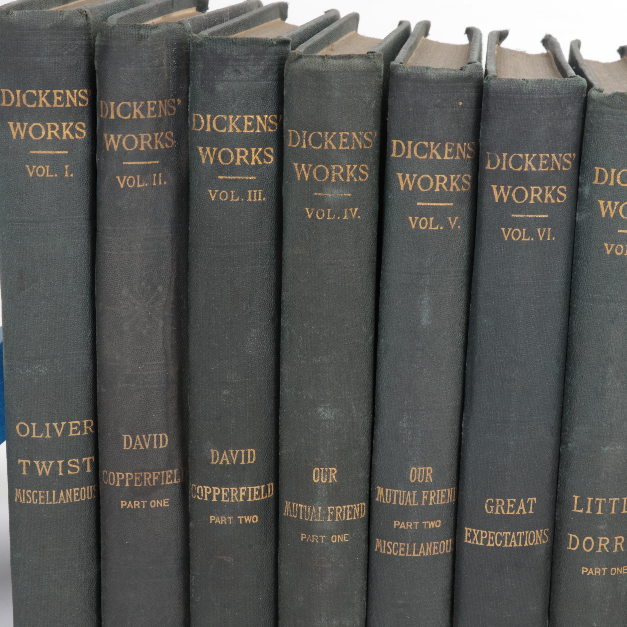 "The Complete Works of Charles Dickens" Thirty-Volume Set, Late 19th Century