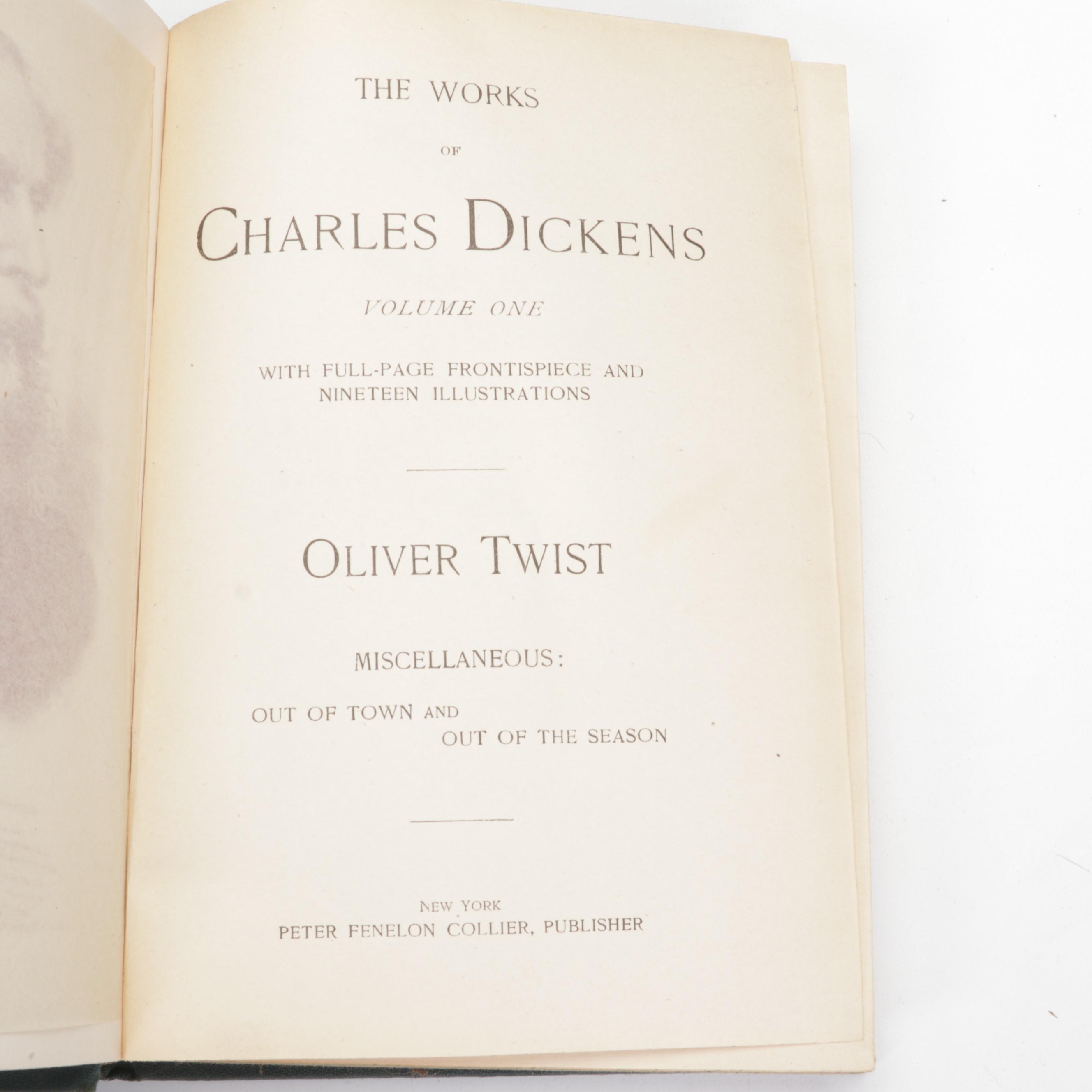 "The Complete Works of Charles Dickens" Thirty-Volume Set, Late 19th Century