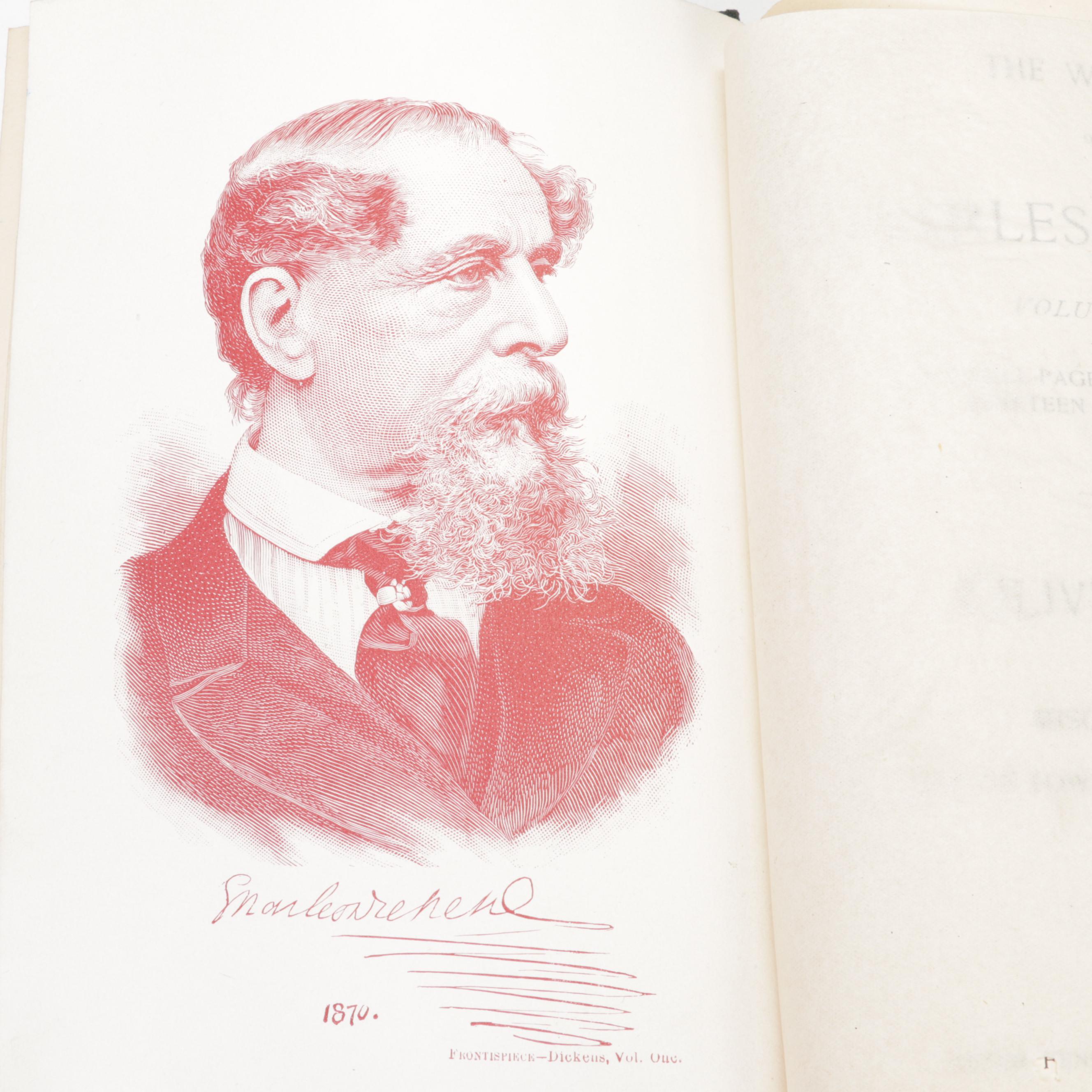 "The Complete Works of Charles Dickens" Thirty-Volume Set, Late 19th Century