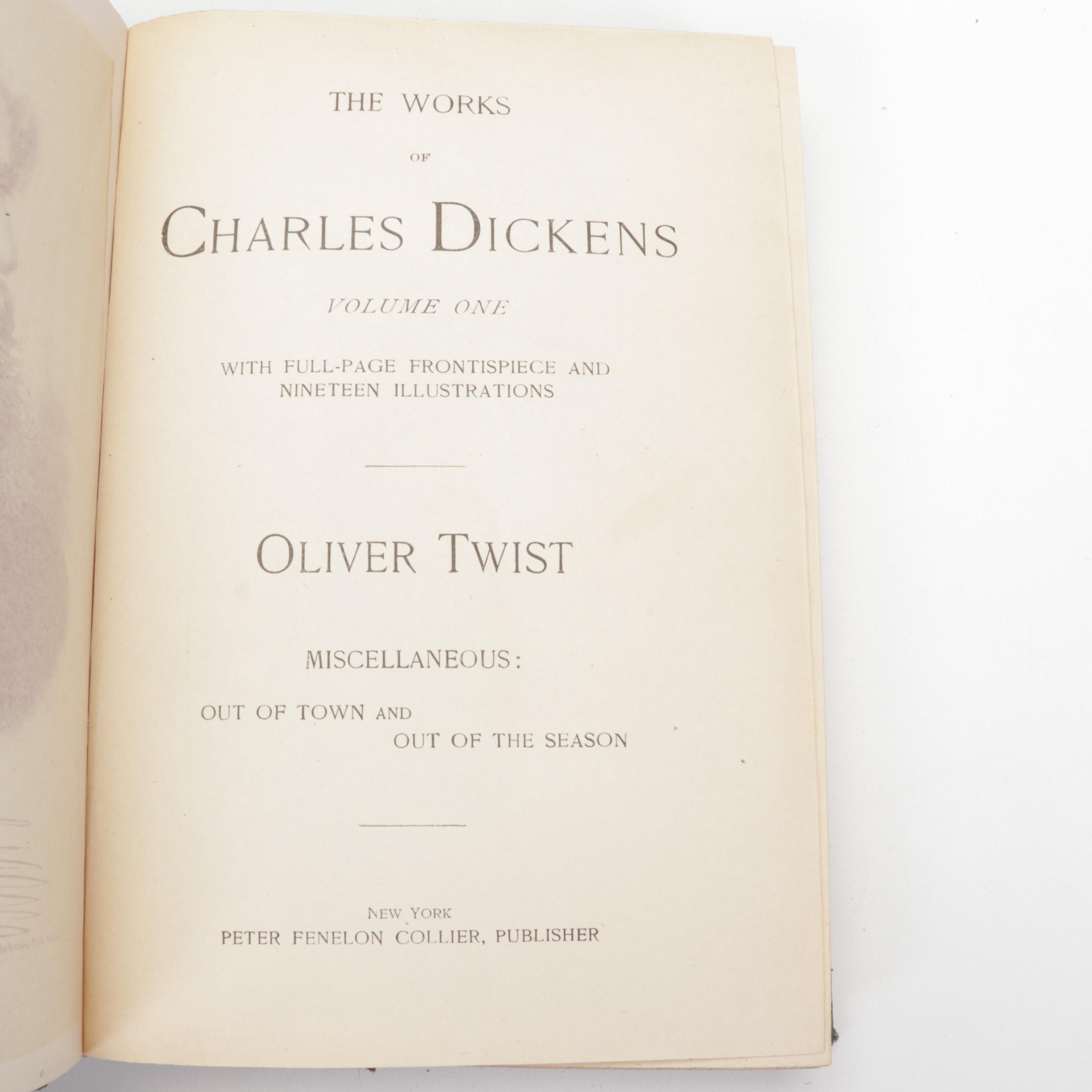 "The Complete Works of Charles Dickens" Thirty-Volume Set, Late 19th Century