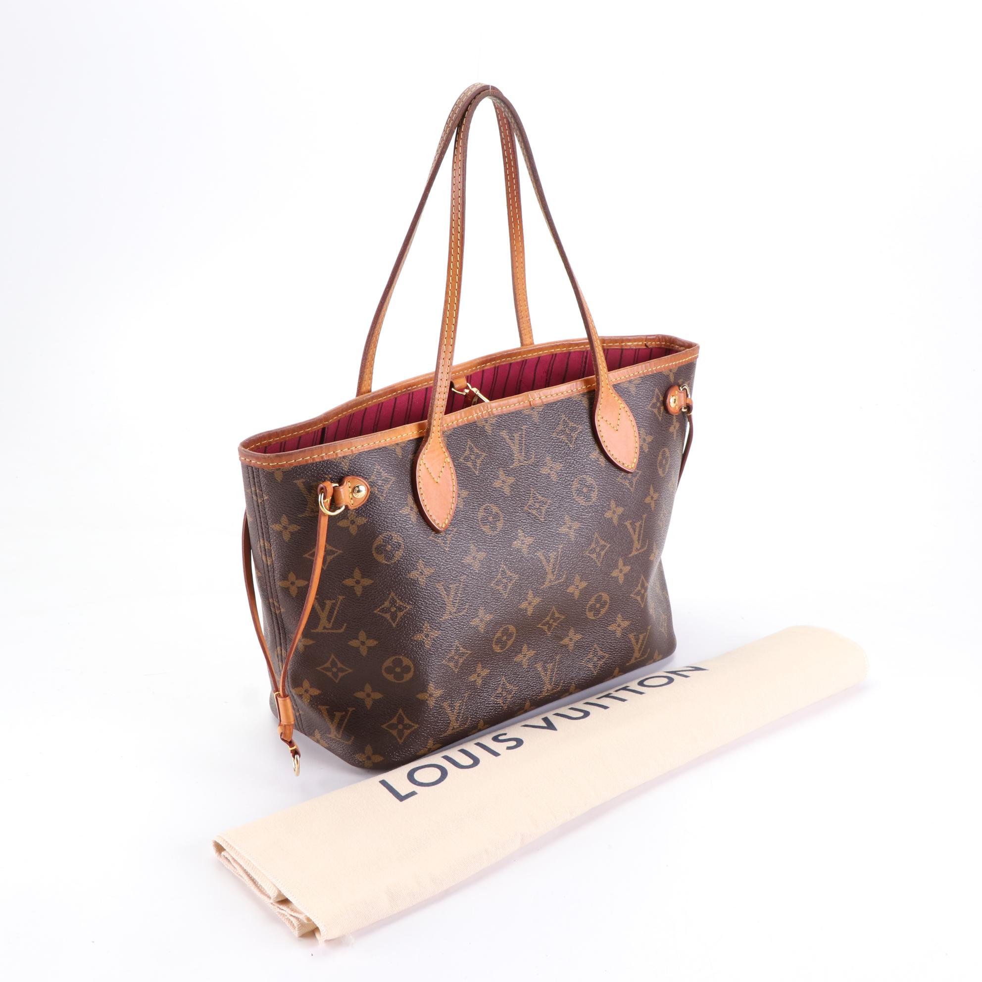 Louis Vuitton Neverfull PM Tote in Monogram Canvas/Vachetta Leather with Box