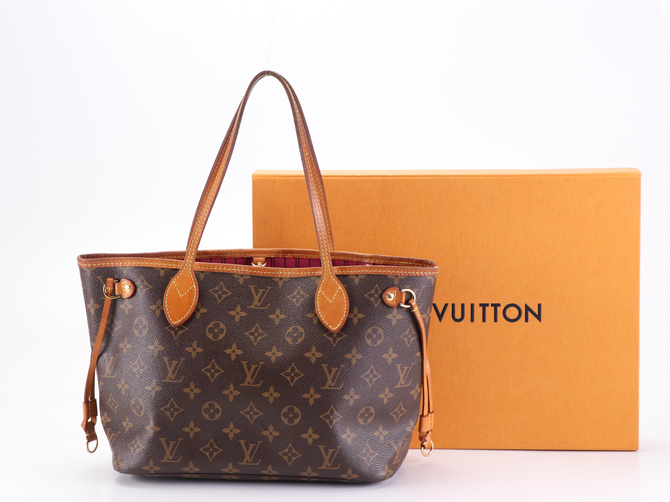 Louis Vuitton Neverfull PM Tote in Monogram Canvas/Vachetta Leather with Box