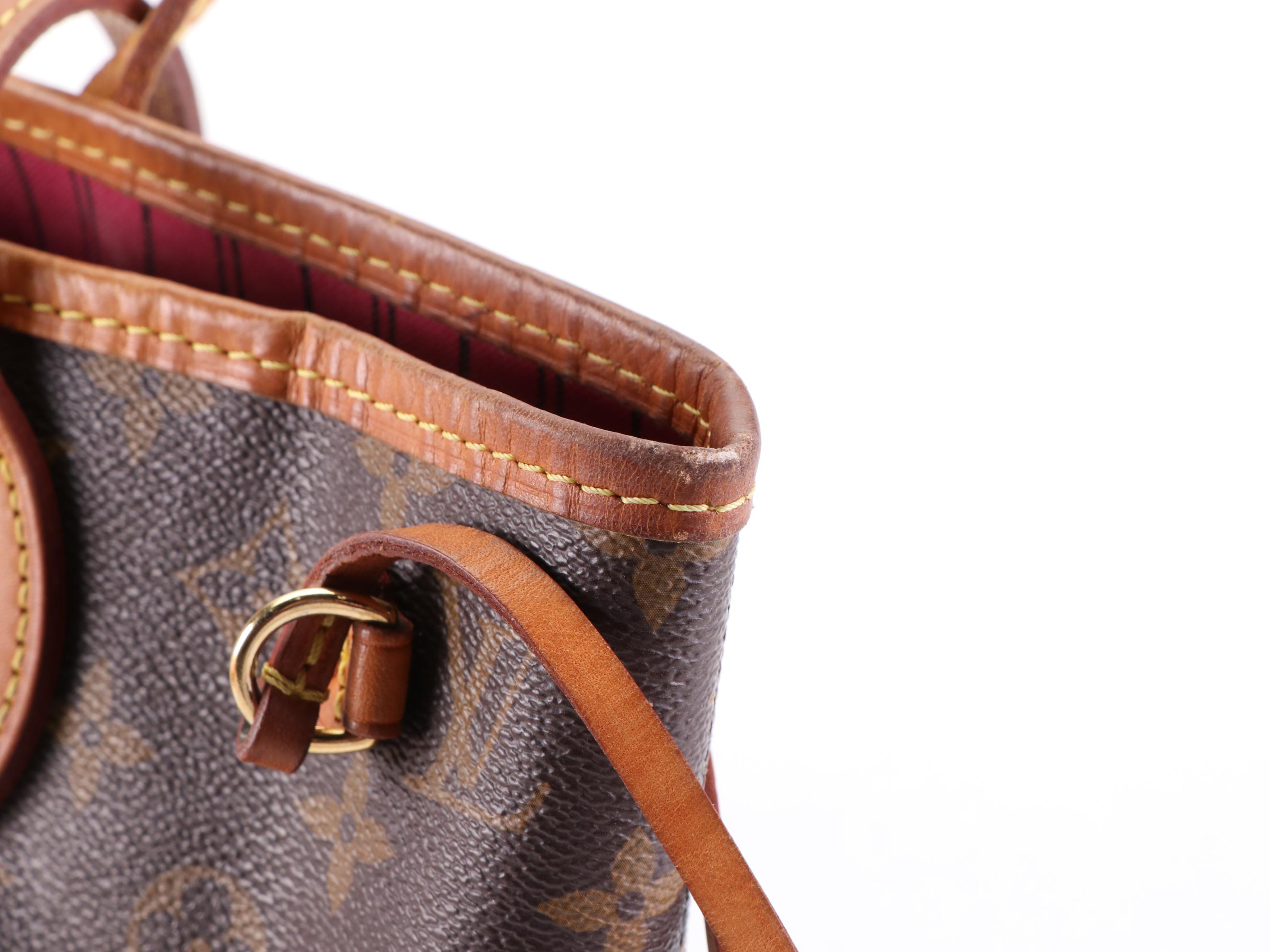 Louis Vuitton Neverfull PM Tote in Monogram Canvas/Vachetta Leather with Box